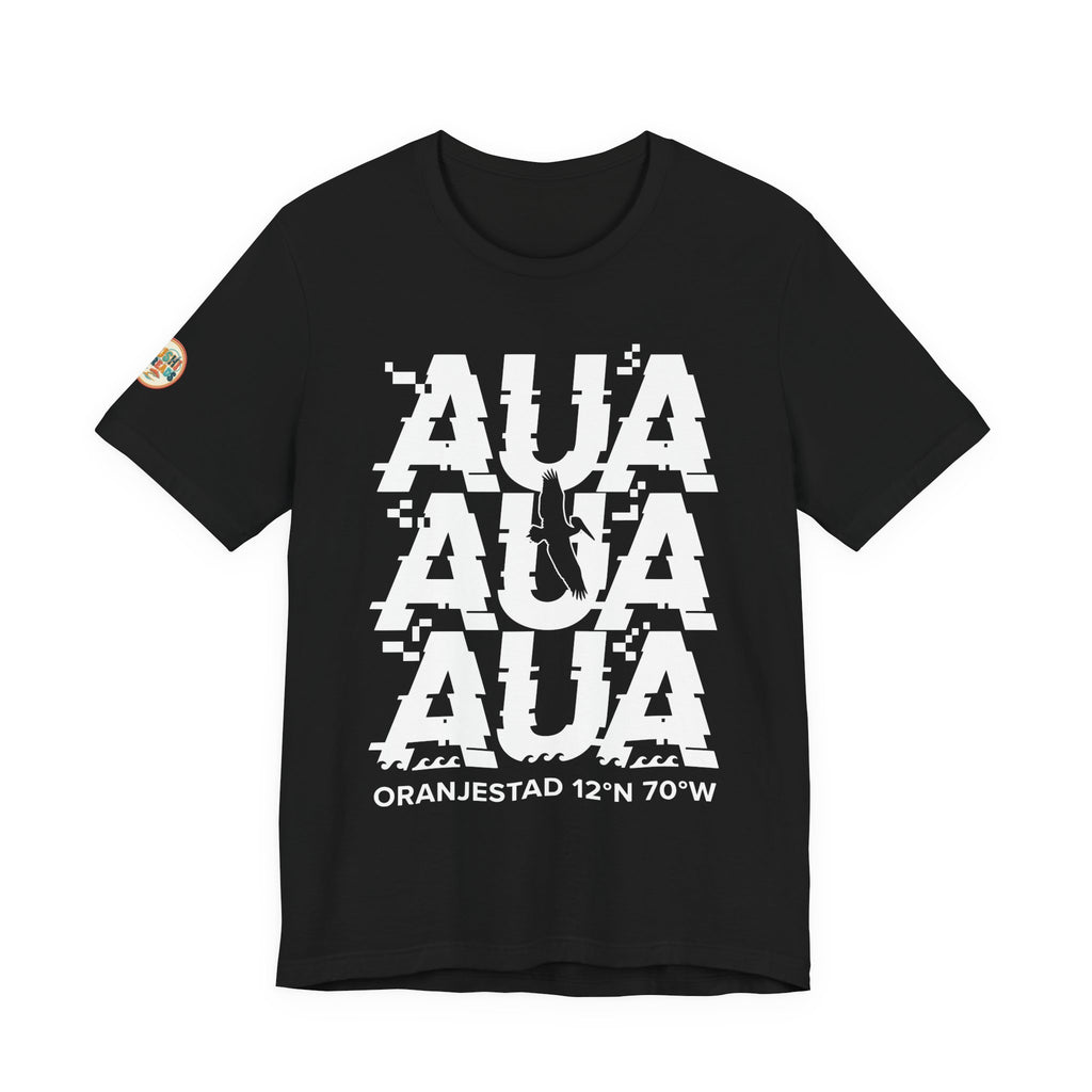AUA Airport Code Glitch Tee
