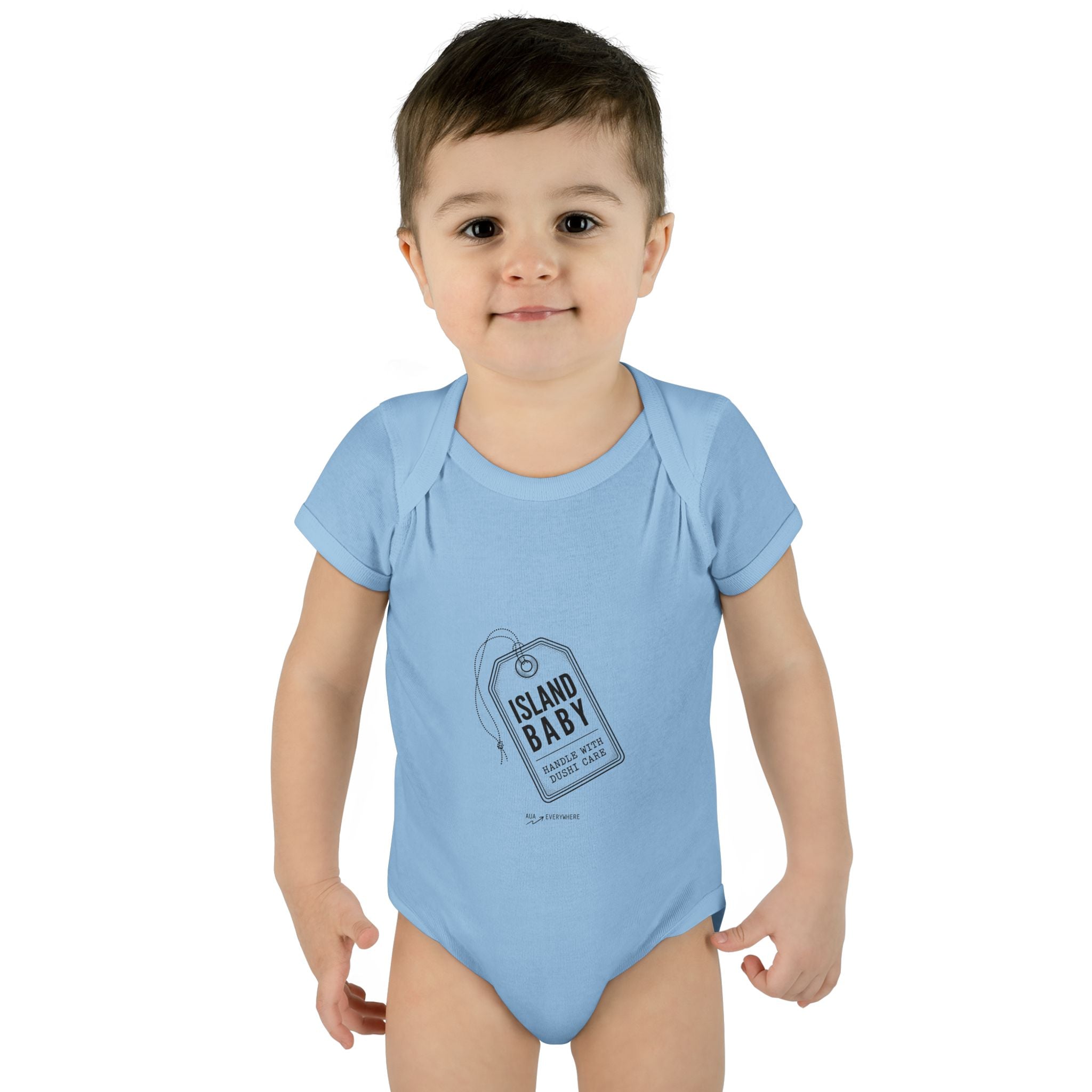 Aruba Island Baby Luggage Tag Bodysuit