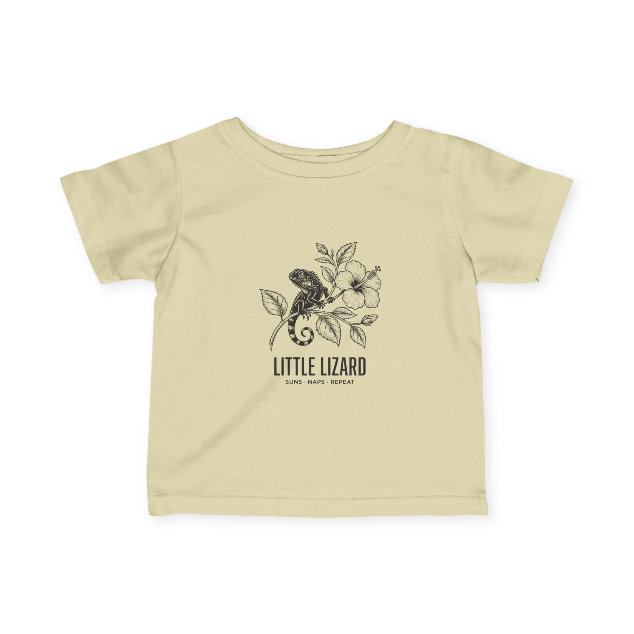 Aruba Little Lizard Hibiscus Baby Tee