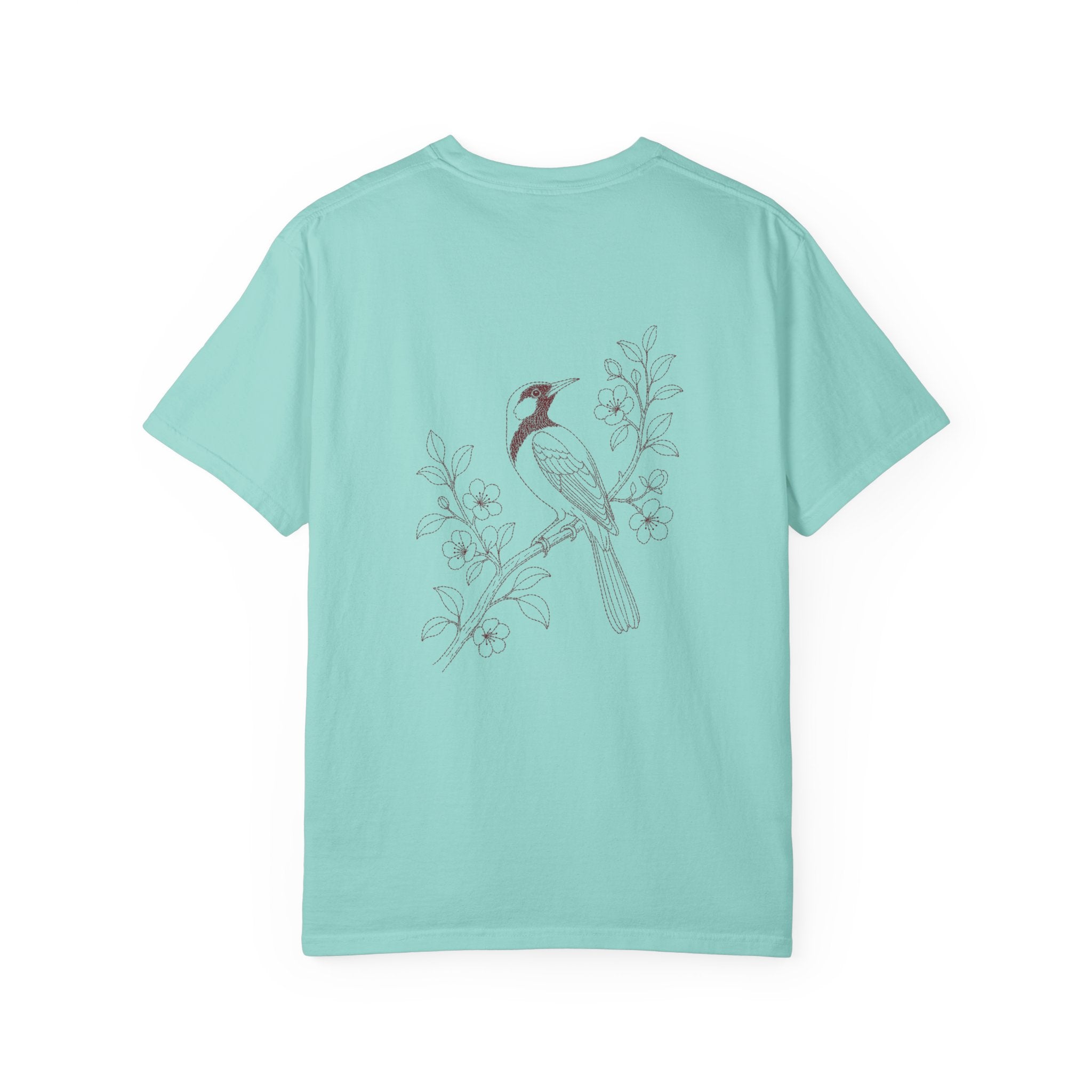 Aruba Trupial on Branch Redwork Tee