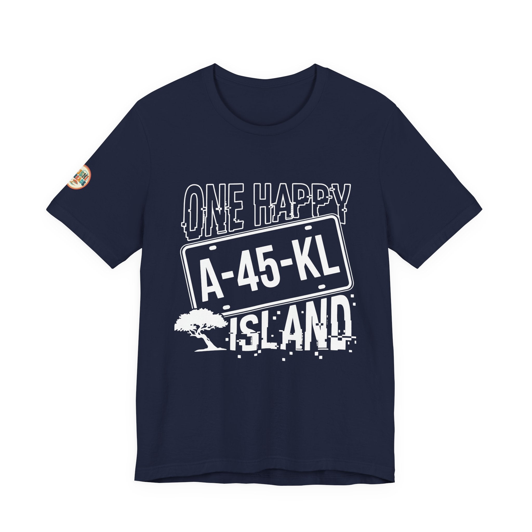 One Happy Island License Plate Tee