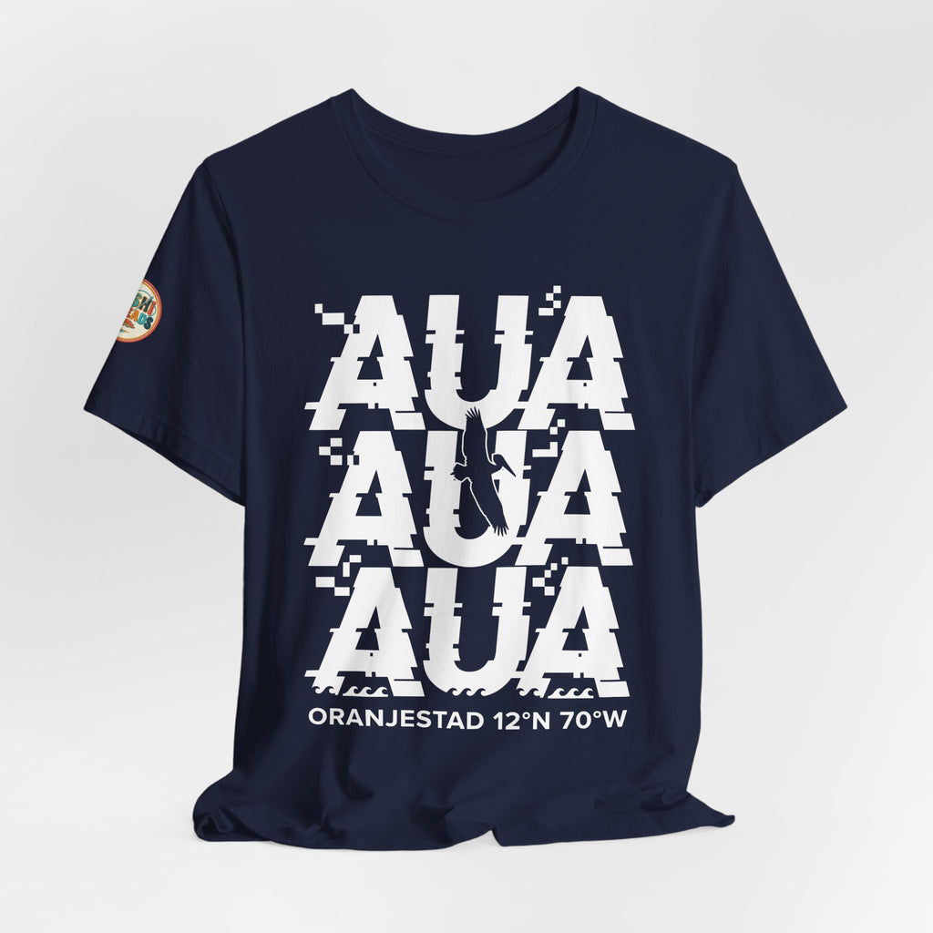 AUA Airport Code Glitch Tee