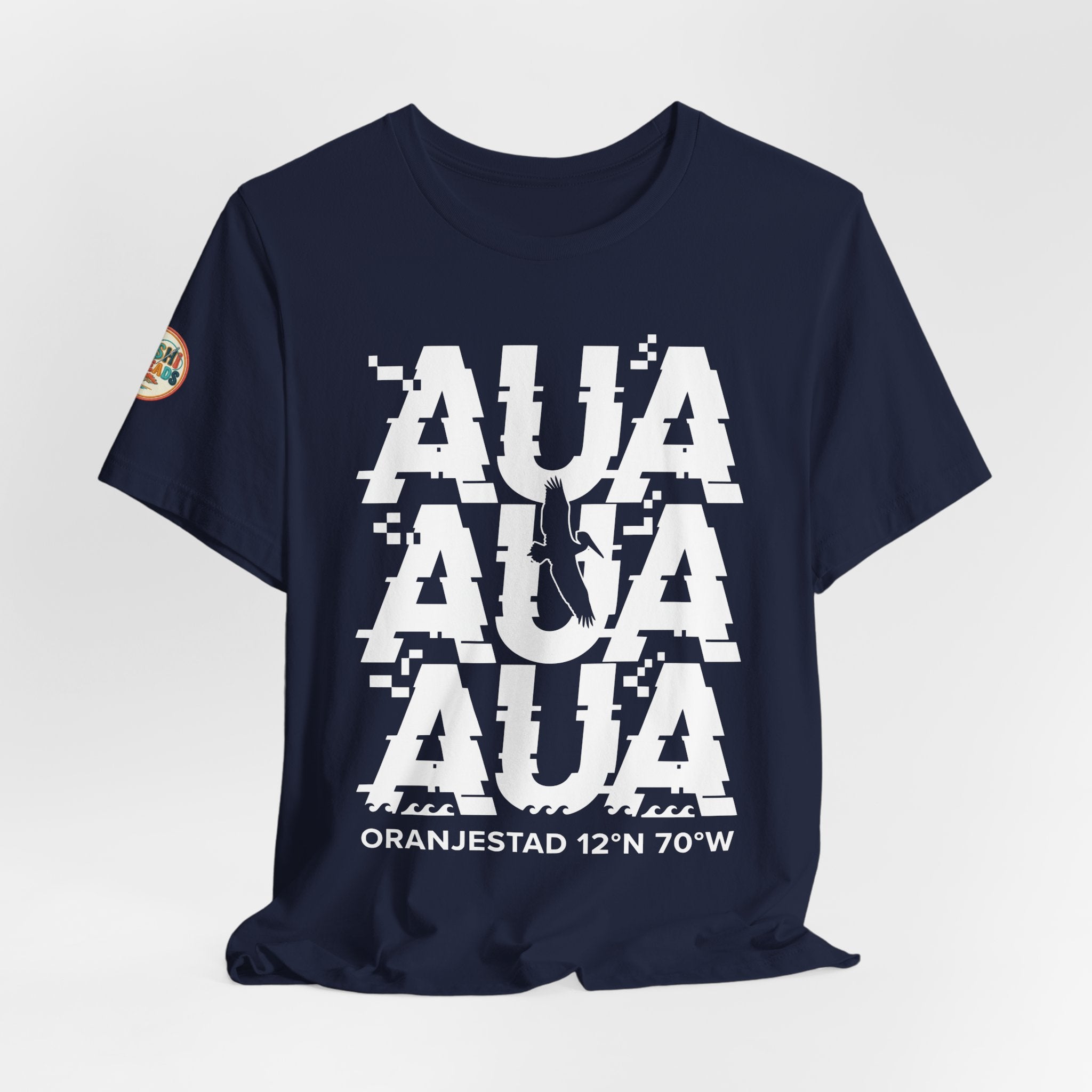 AUA Airport Code Glitch Tee