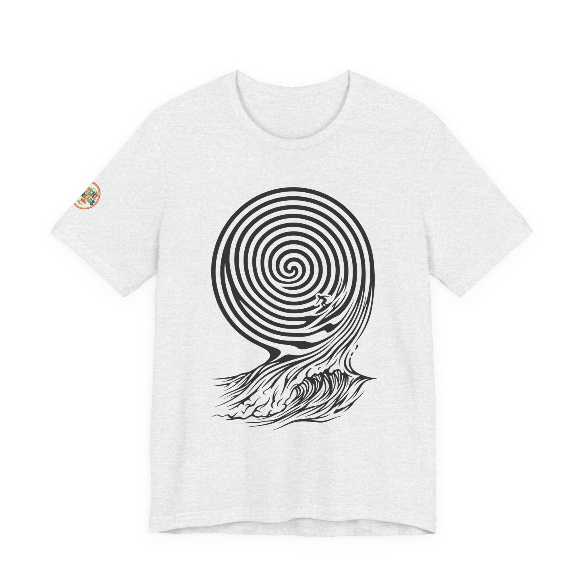 Aruba Hypnotic Wave Surf Tee in Ash — view
