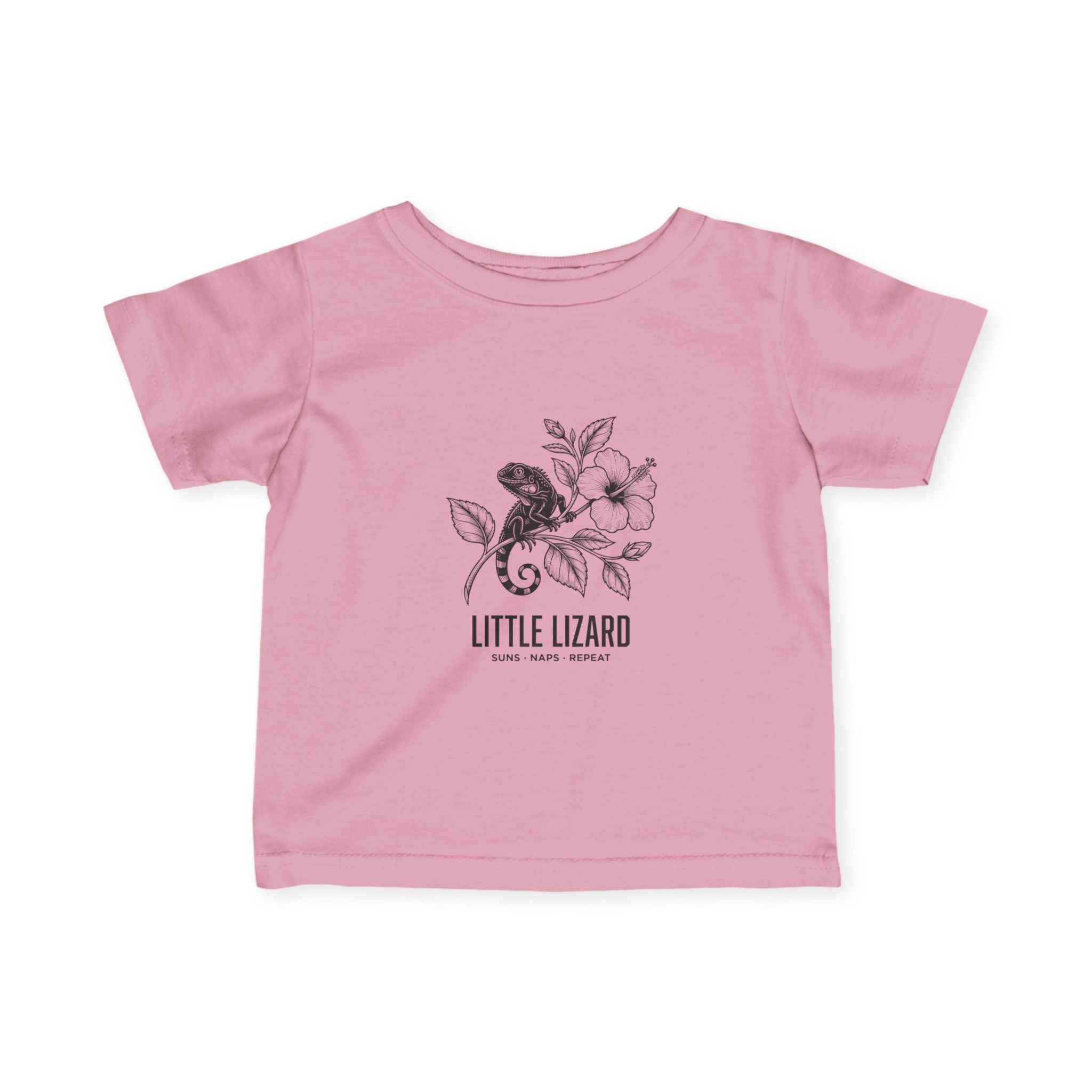 Aruba Little Lizard Hibiscus Baby Tee