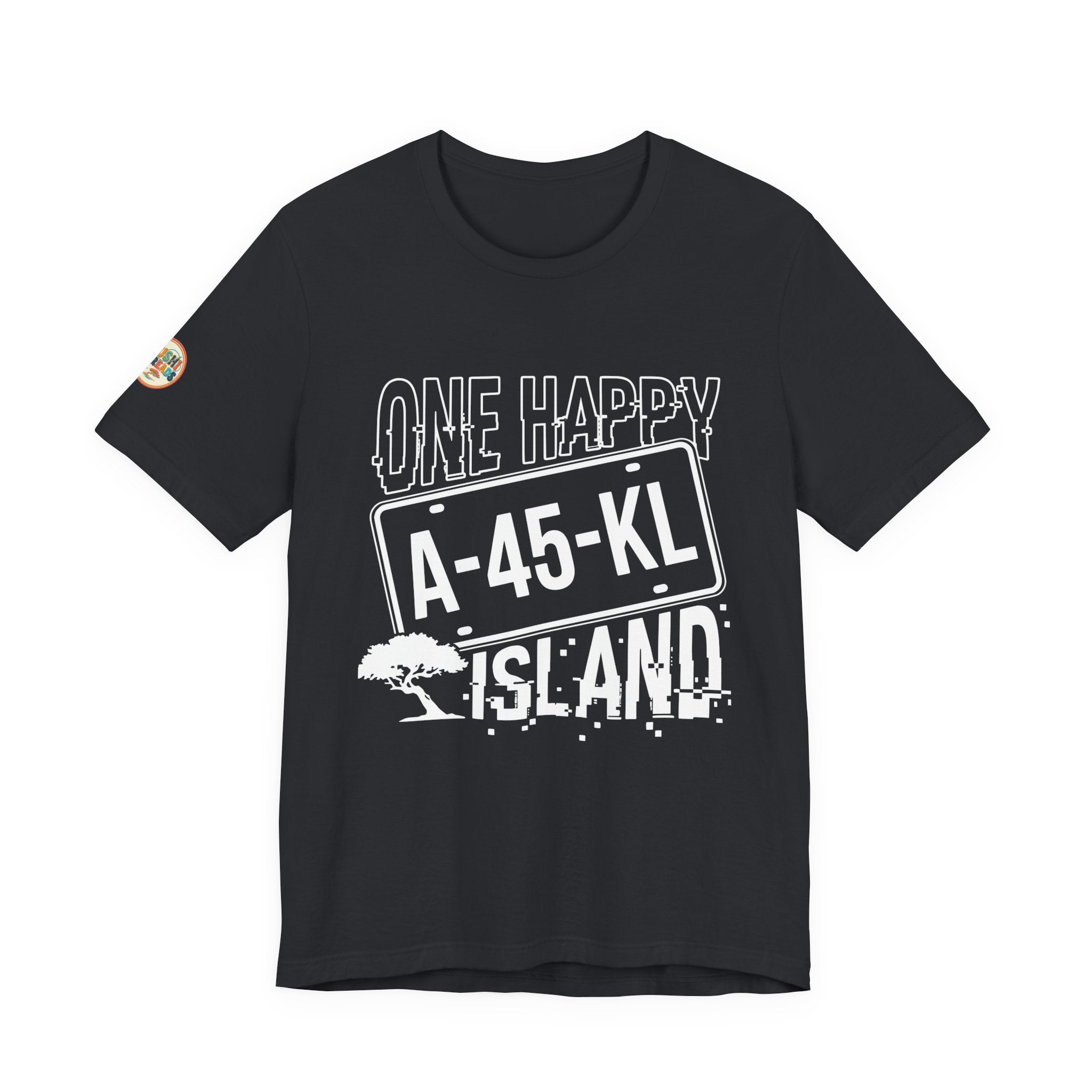 One Happy Island License Plate Tee