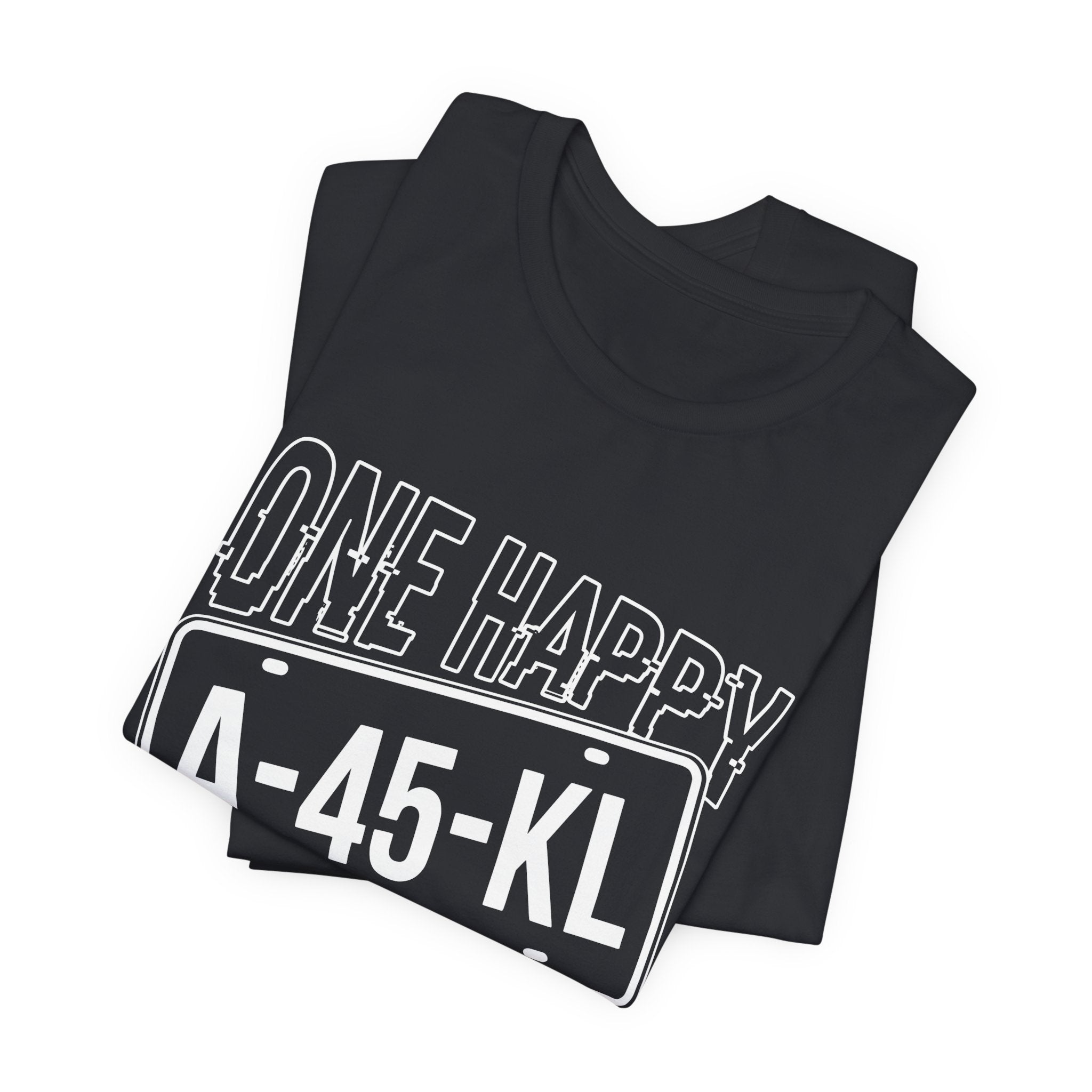 One Happy Island License Plate Tee