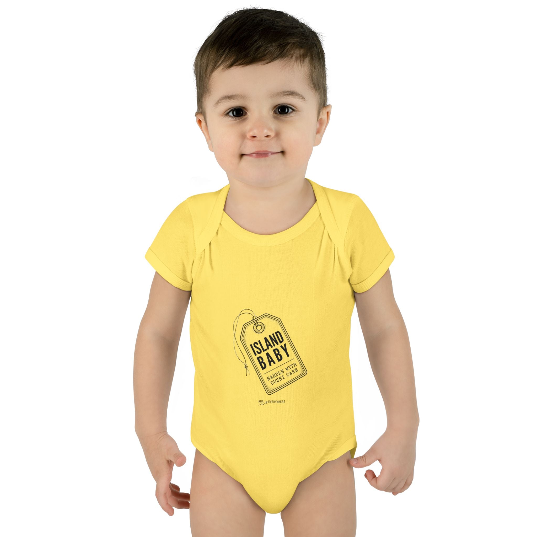 Aruba Island Baby Luggage Tag Bodysuit