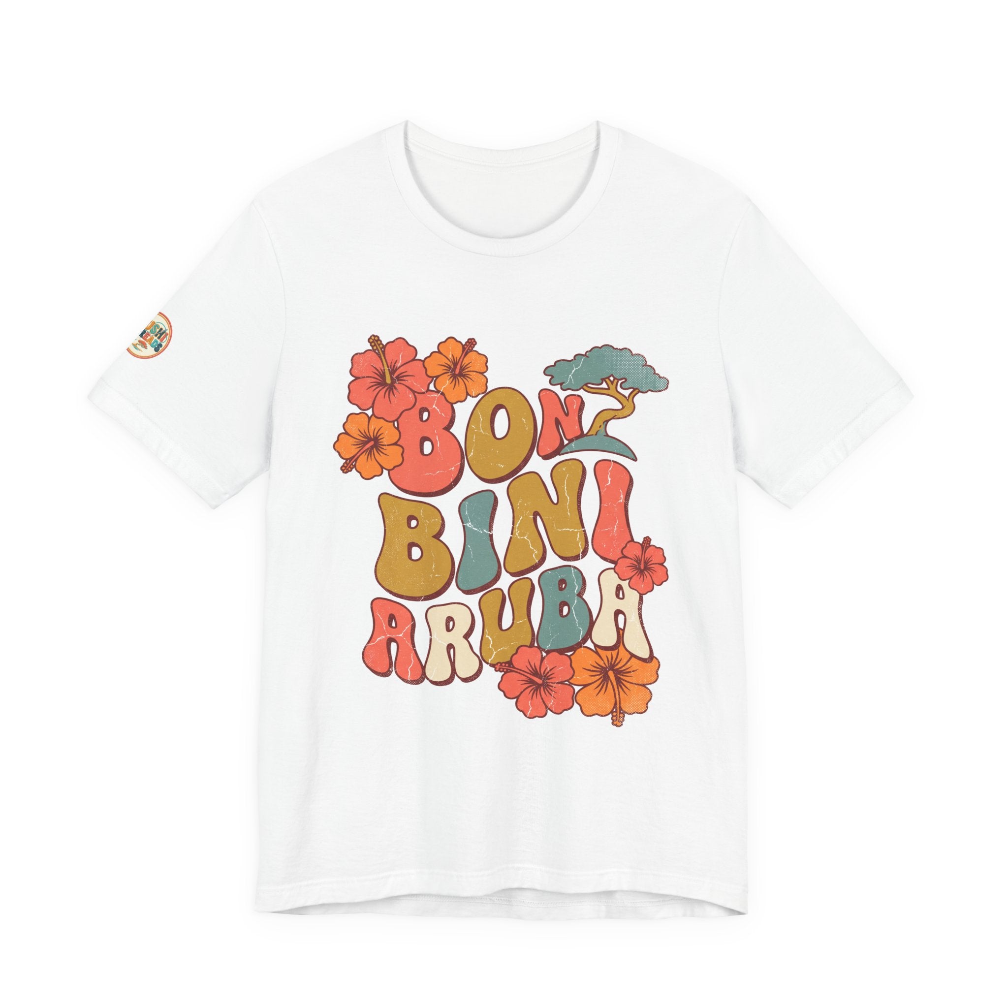 Bon Bini Aruba Retro Groovy Tee