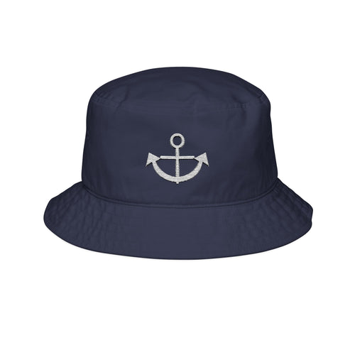 Aruba Anchor Bucket Hat in Navy