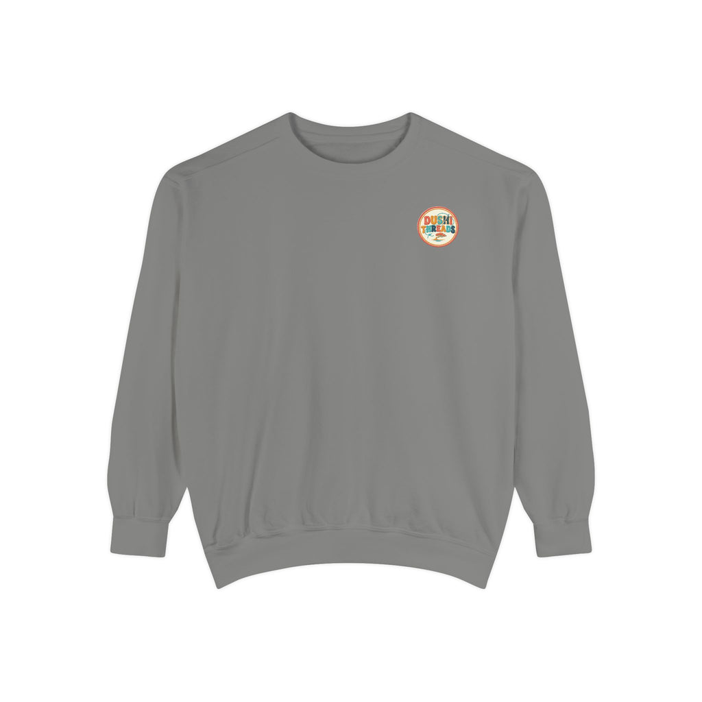 Aruba Sea Grape Branch Redwork Sweatshirt