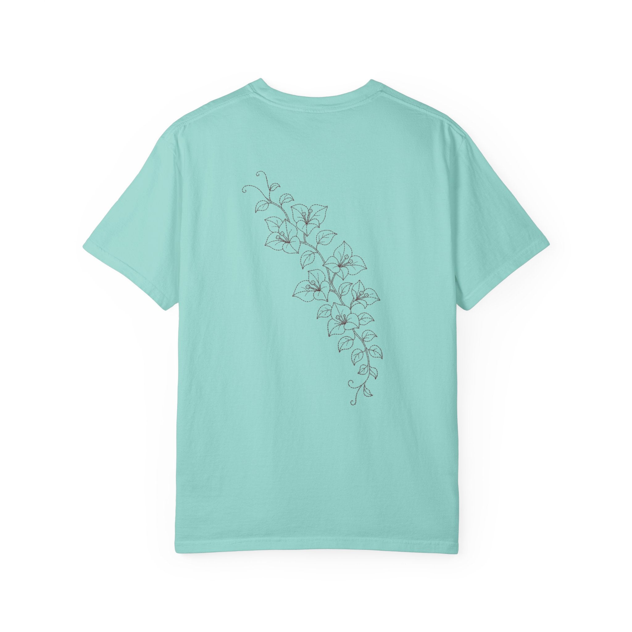 Aruba Bougainvillea Cascade Redwork Tee