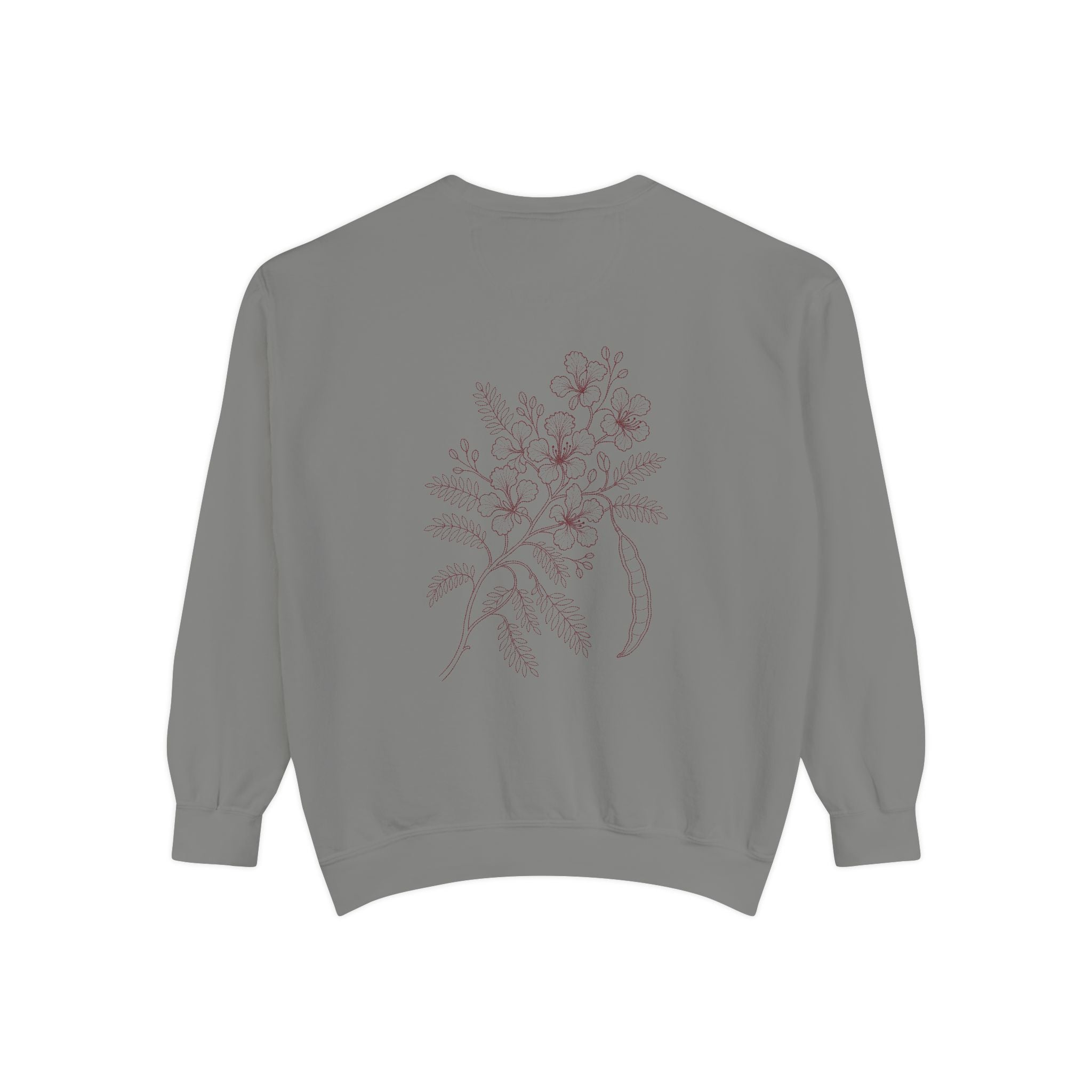Aruba Flamboyant Flame Tree Redwork Sweatshirt