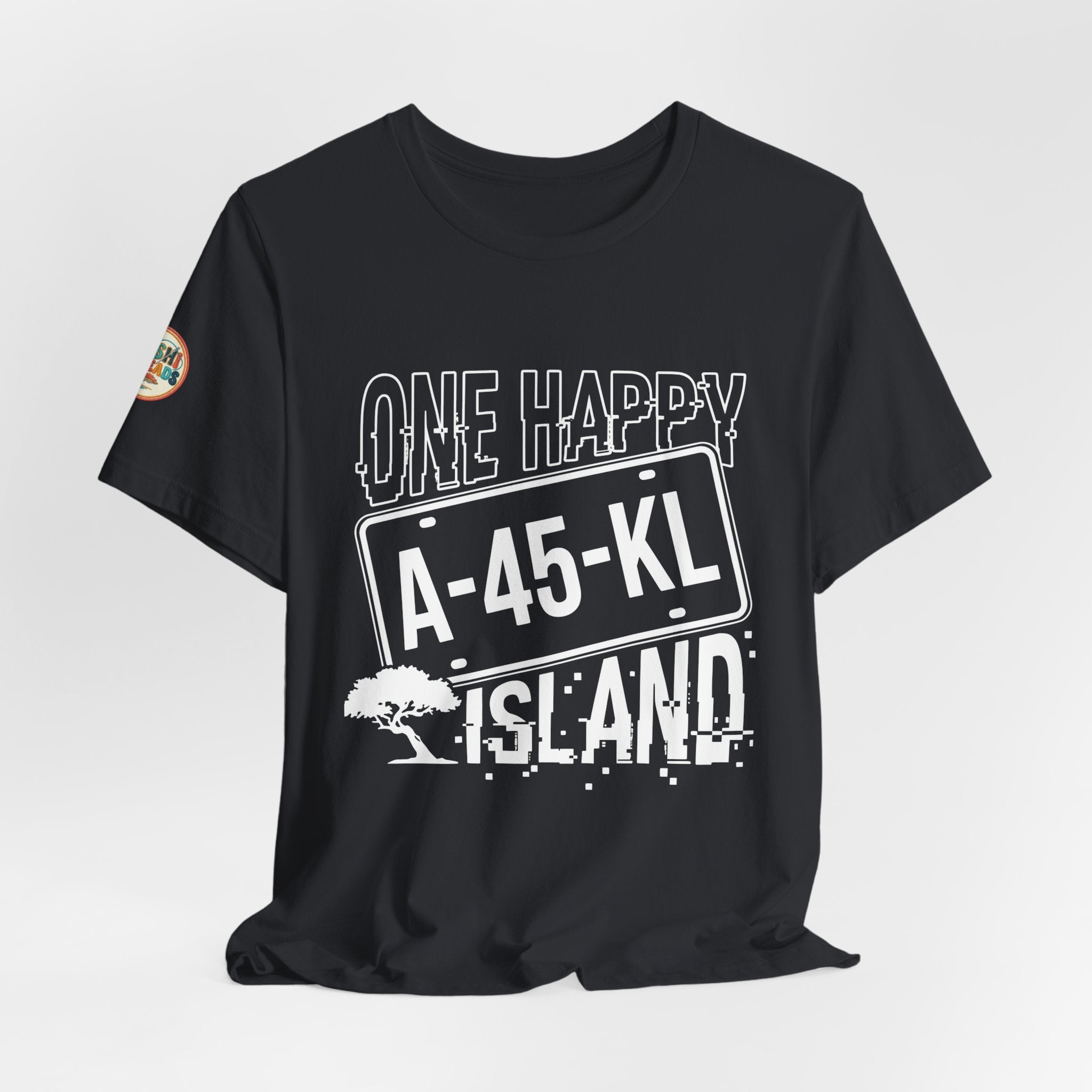 One Happy Island License Plate Tee