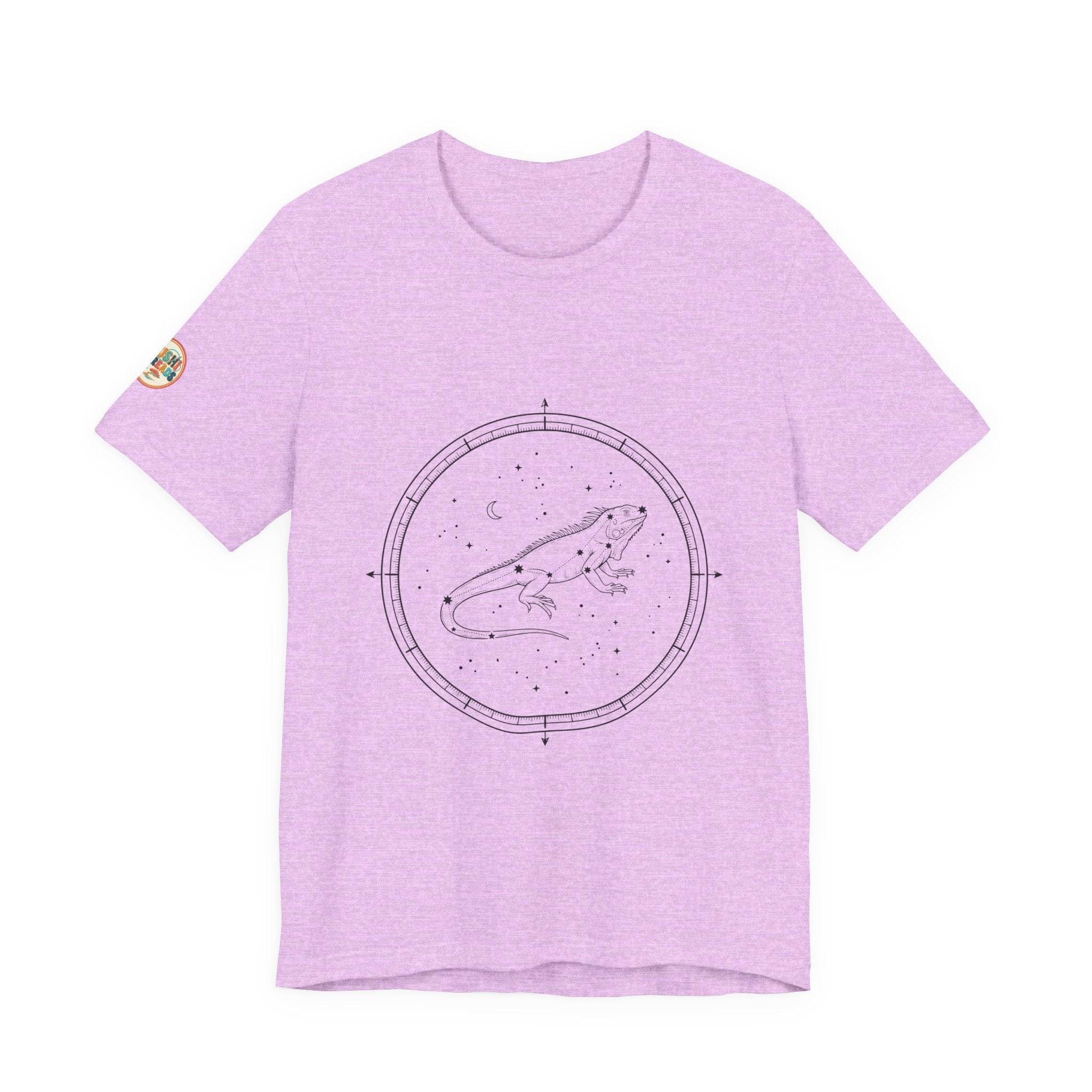 Aruba Iguana Constellation Tee in Heather Prism Lilac — view