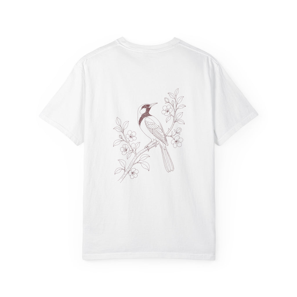 Aruba Trupial on Branch Redwork Tee
