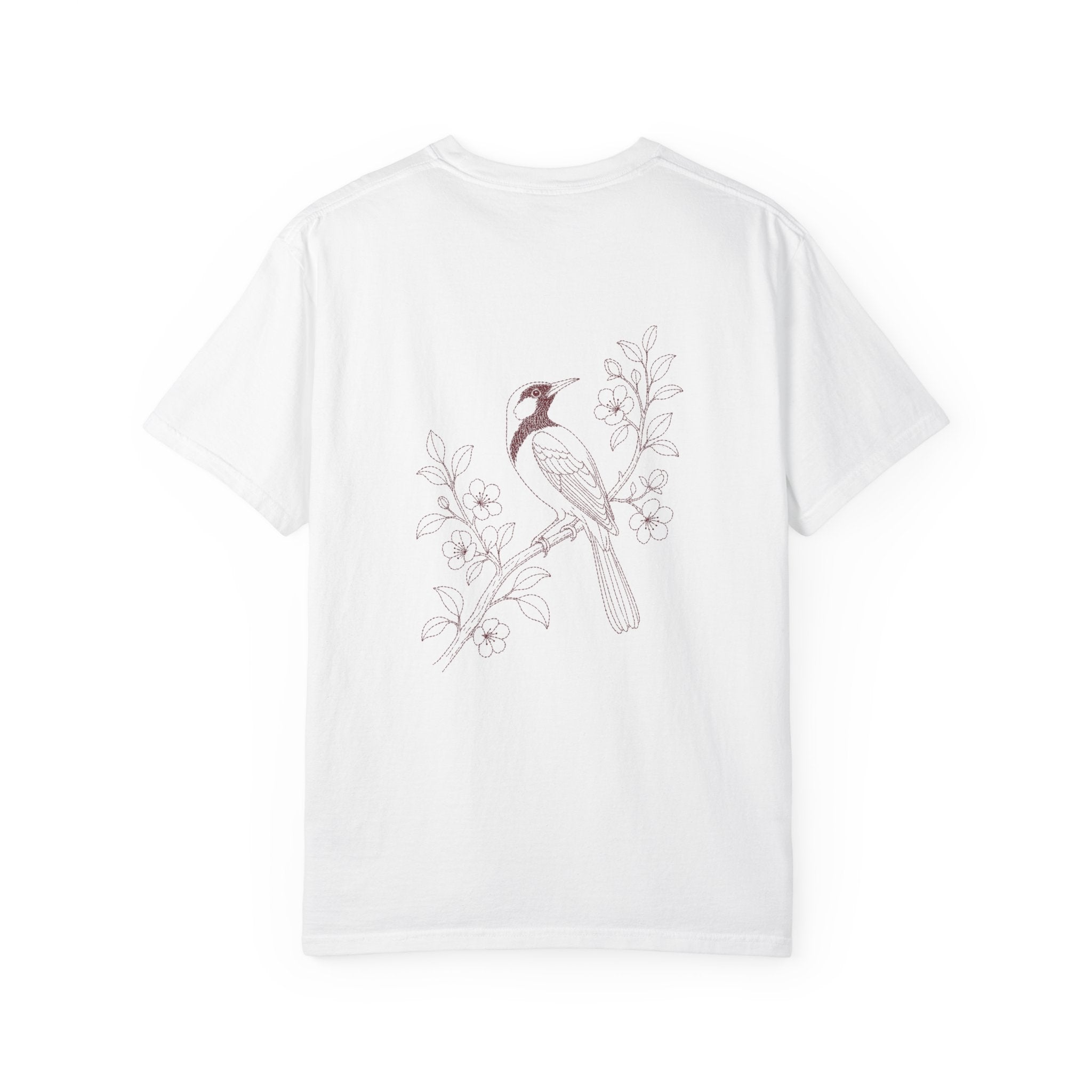Aruba Trupial on Branch Redwork Tee