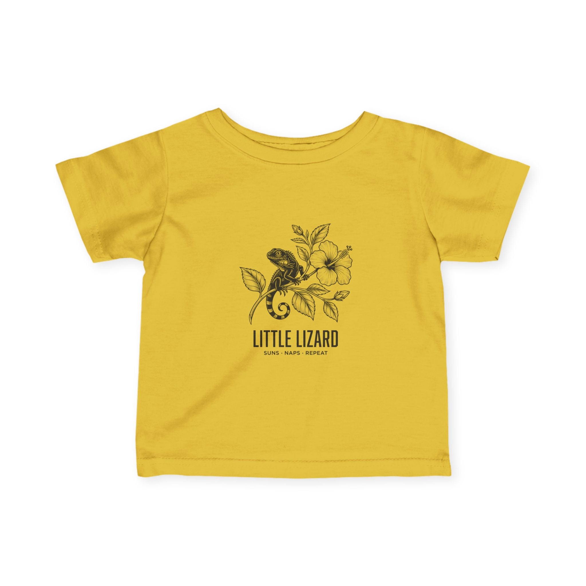 Aruba Little Lizard Hibiscus Baby Tee