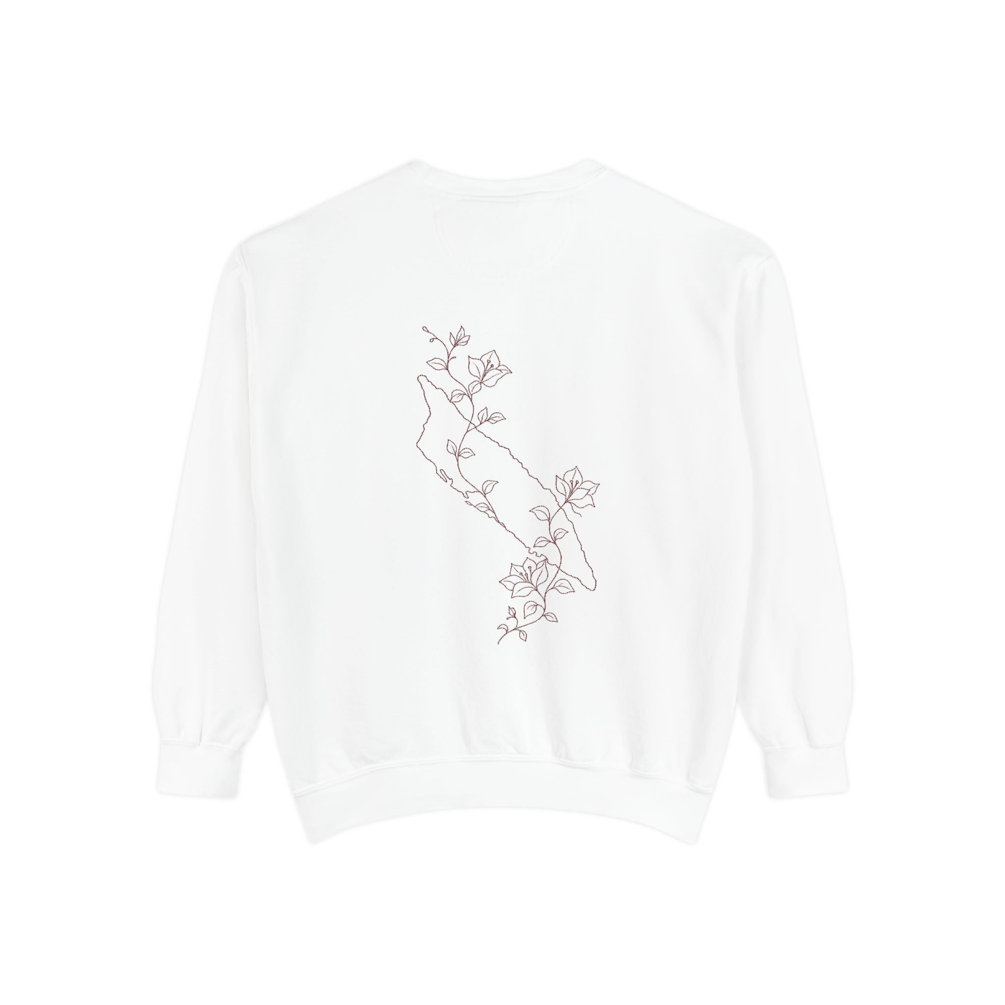 Aruba Island Vine Redwork Sweatshirt