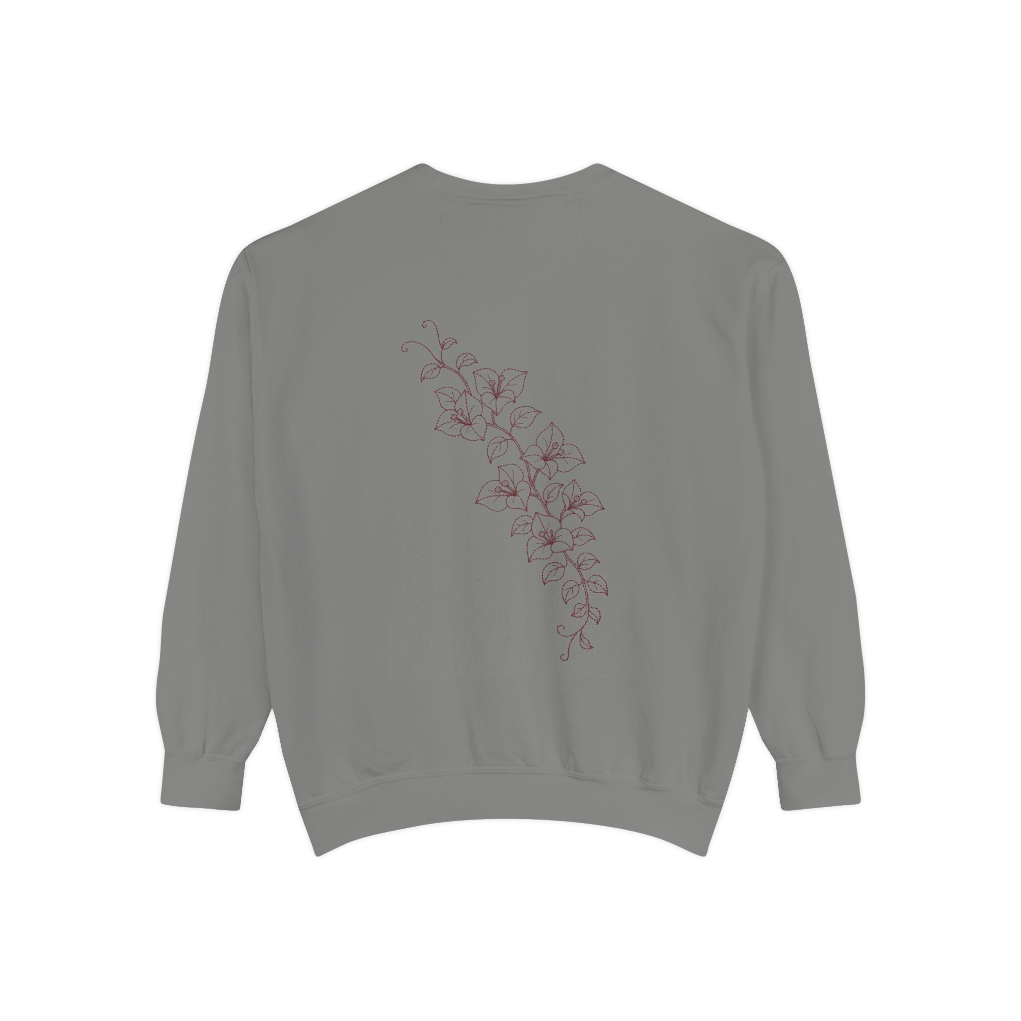 Aruba Bougainvillea Cascade Redwork Sweatshirt