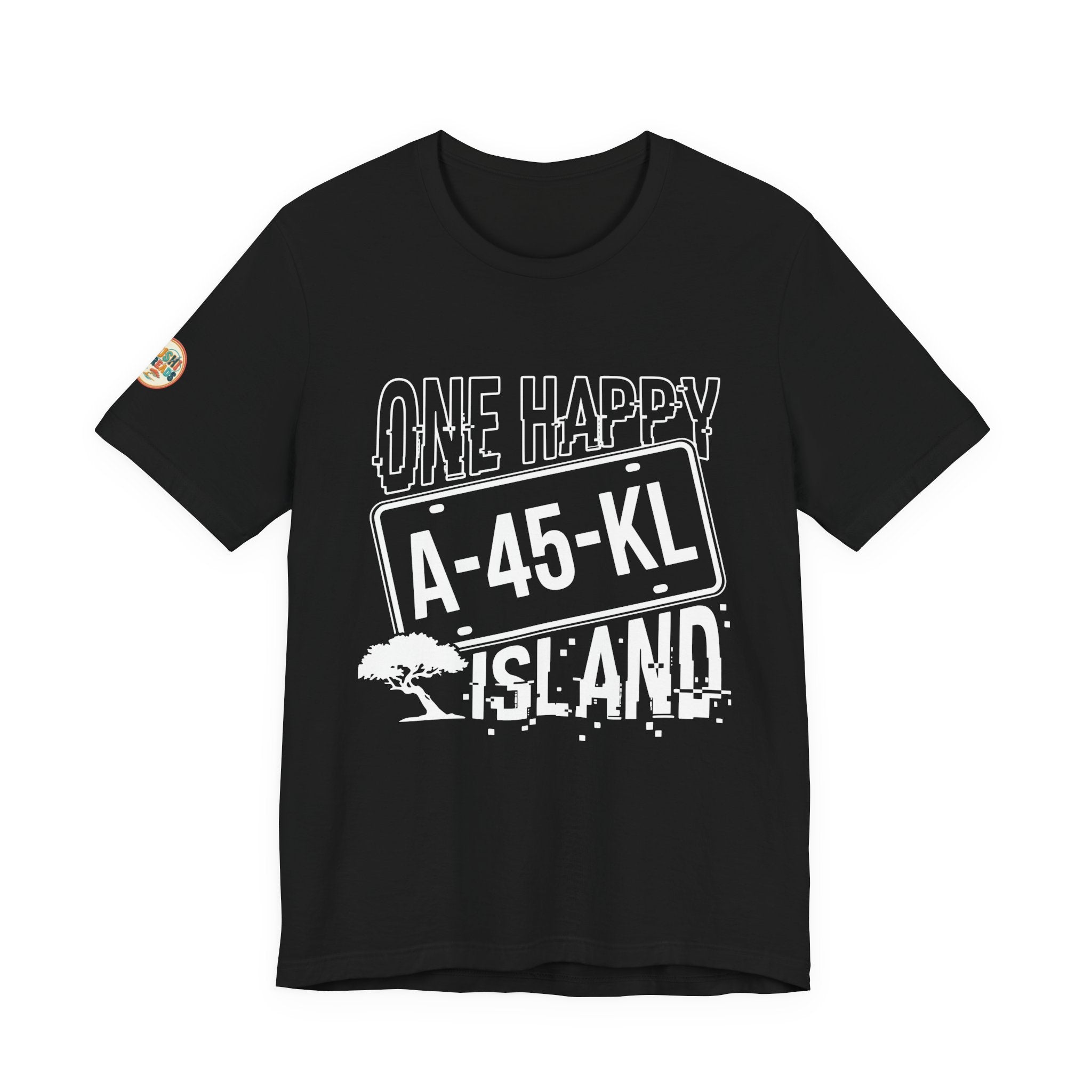 One Happy Island License Plate Tee