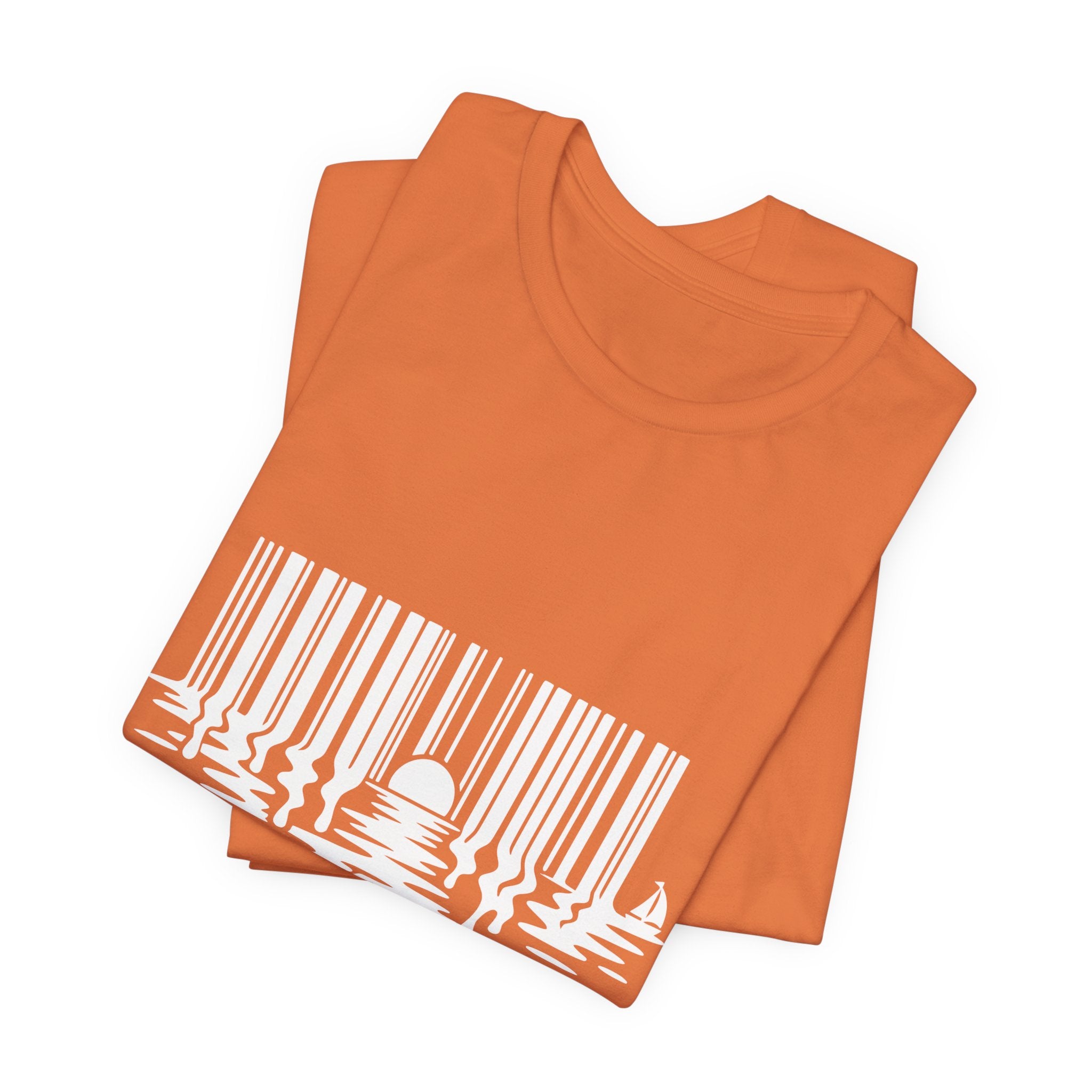 Made in Aruba Barcode Sunset Tee