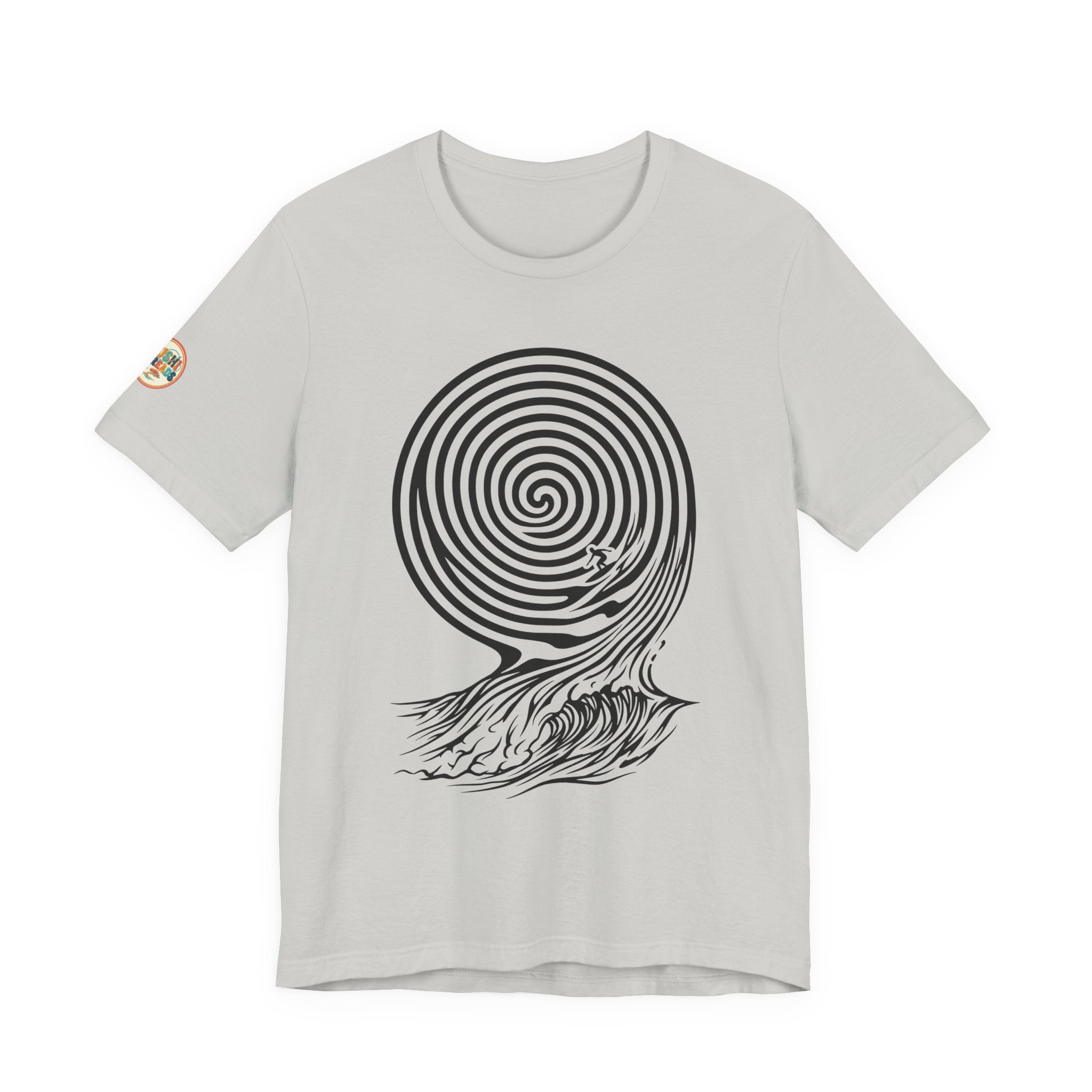 Aruba Hypnotic Wave Surf Tee in Silver — view