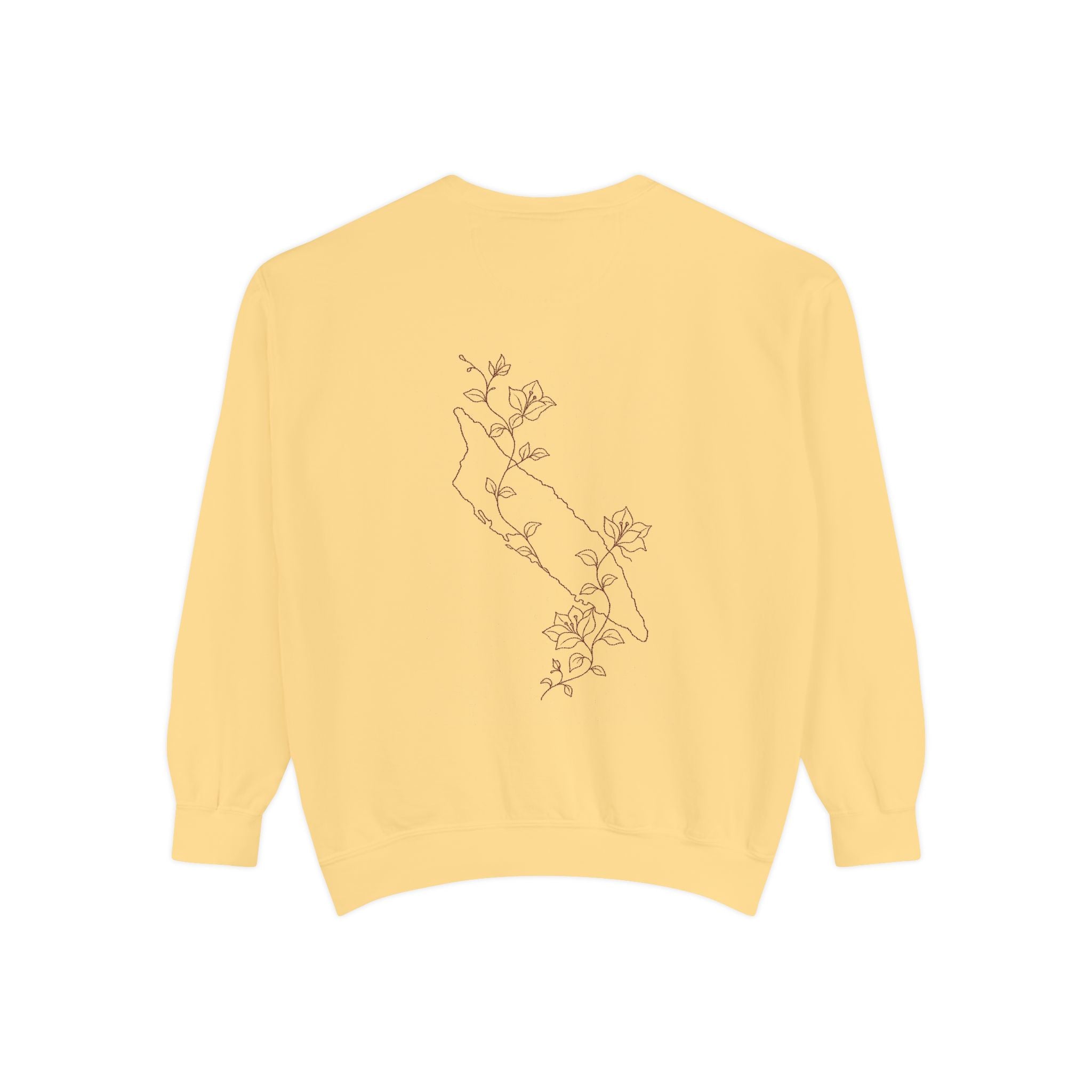 Aruba Island Vine Redwork Sweatshirt