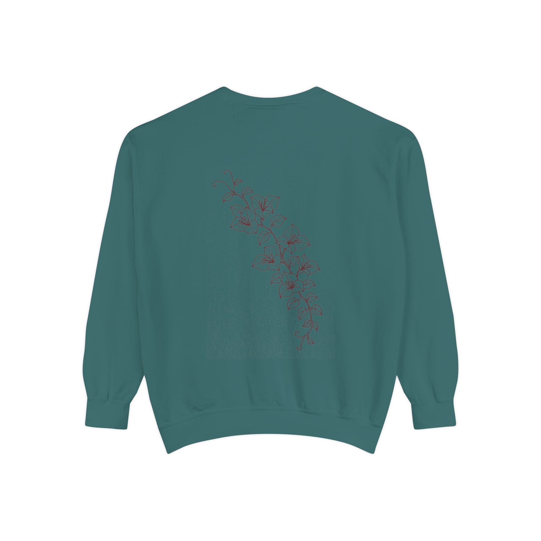 Aruba Bougainvillea Cascade Redwork Sweatshirt