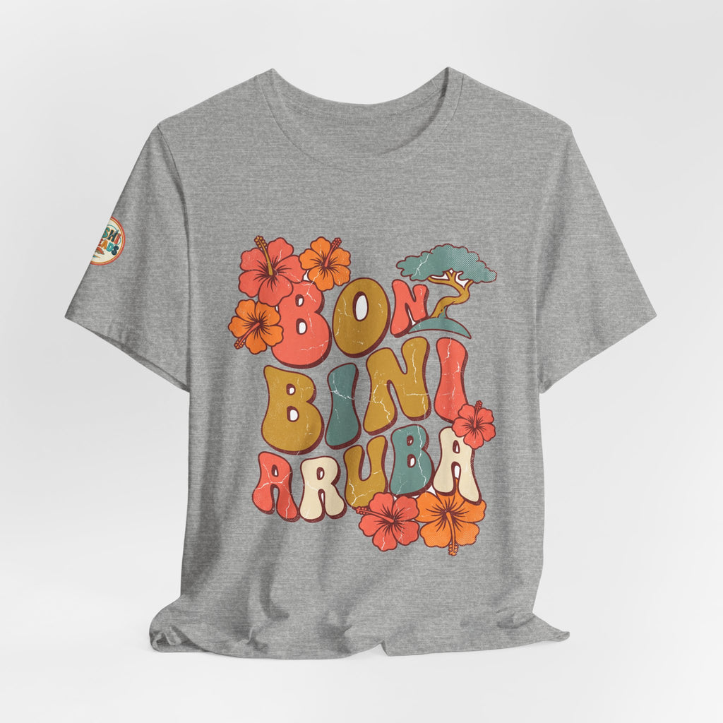 Bon Bini Aruba Retro Groovy Tee