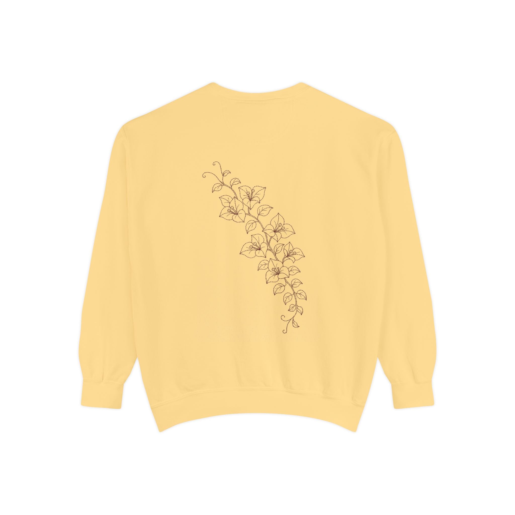Aruba Bougainvillea Cascade Redwork Sweatshirt