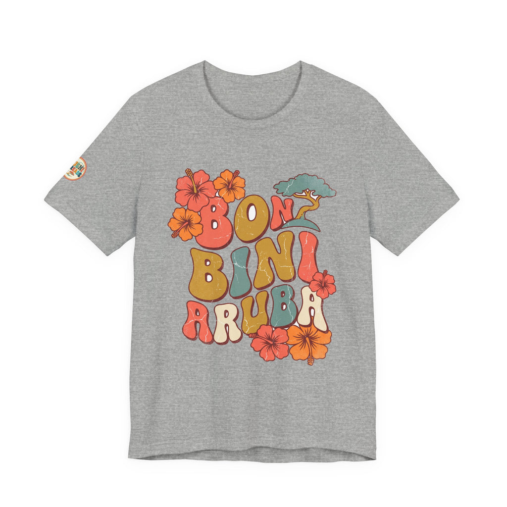 Bon Bini Aruba Retro Groovy Tee