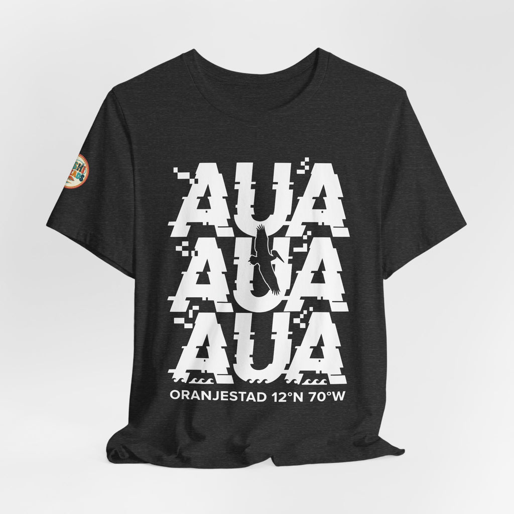 AUA Airport Code Glitch Tee