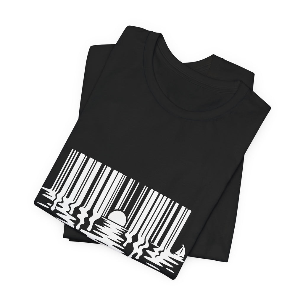 Made in Aruba Barcode Sunset Tee