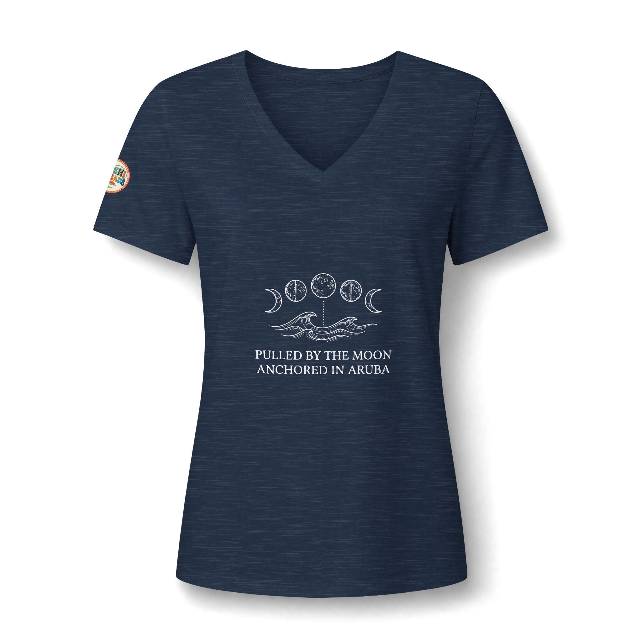 Aruba Pulled by the Moon V-Neck Tee