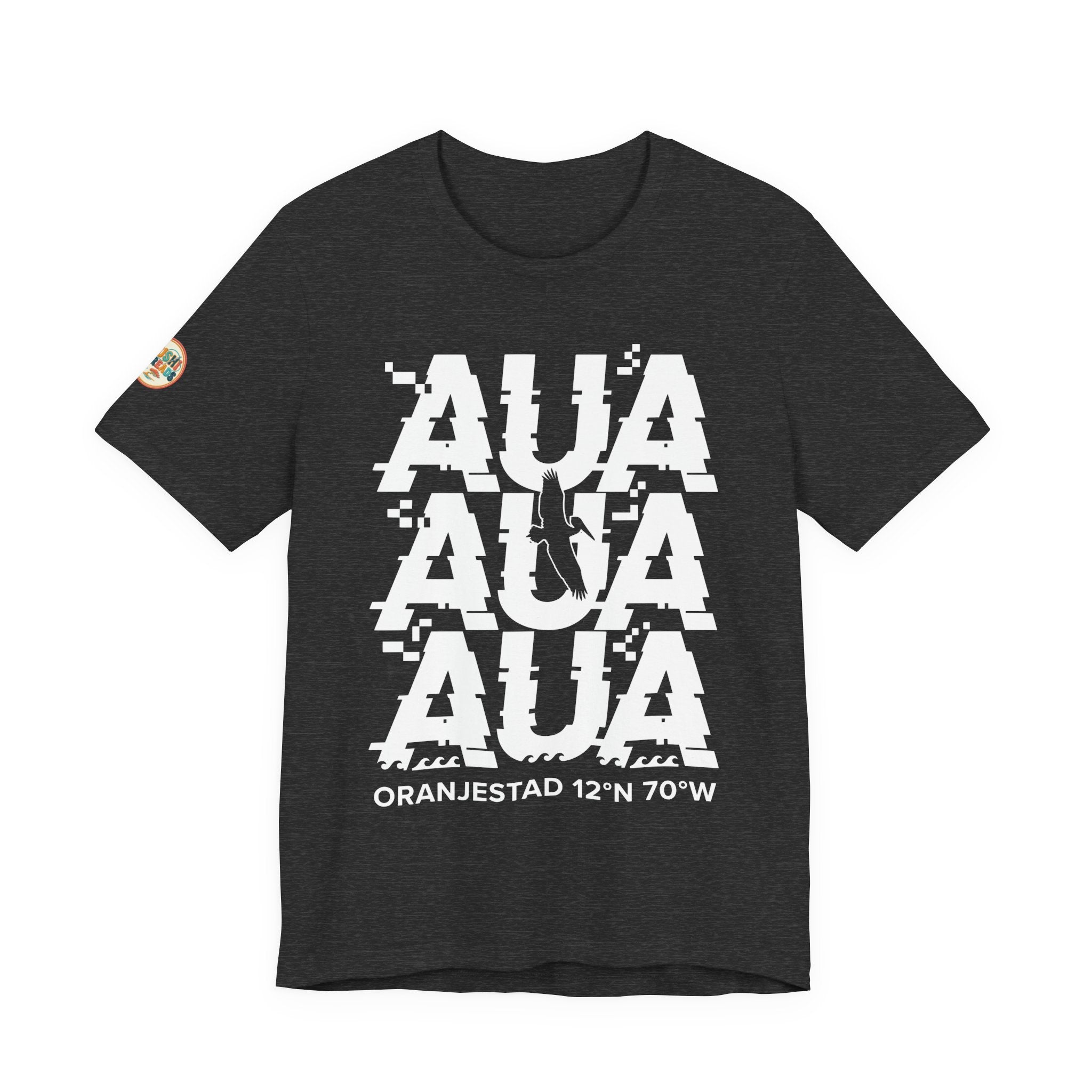 AUA Airport Code Glitch Tee