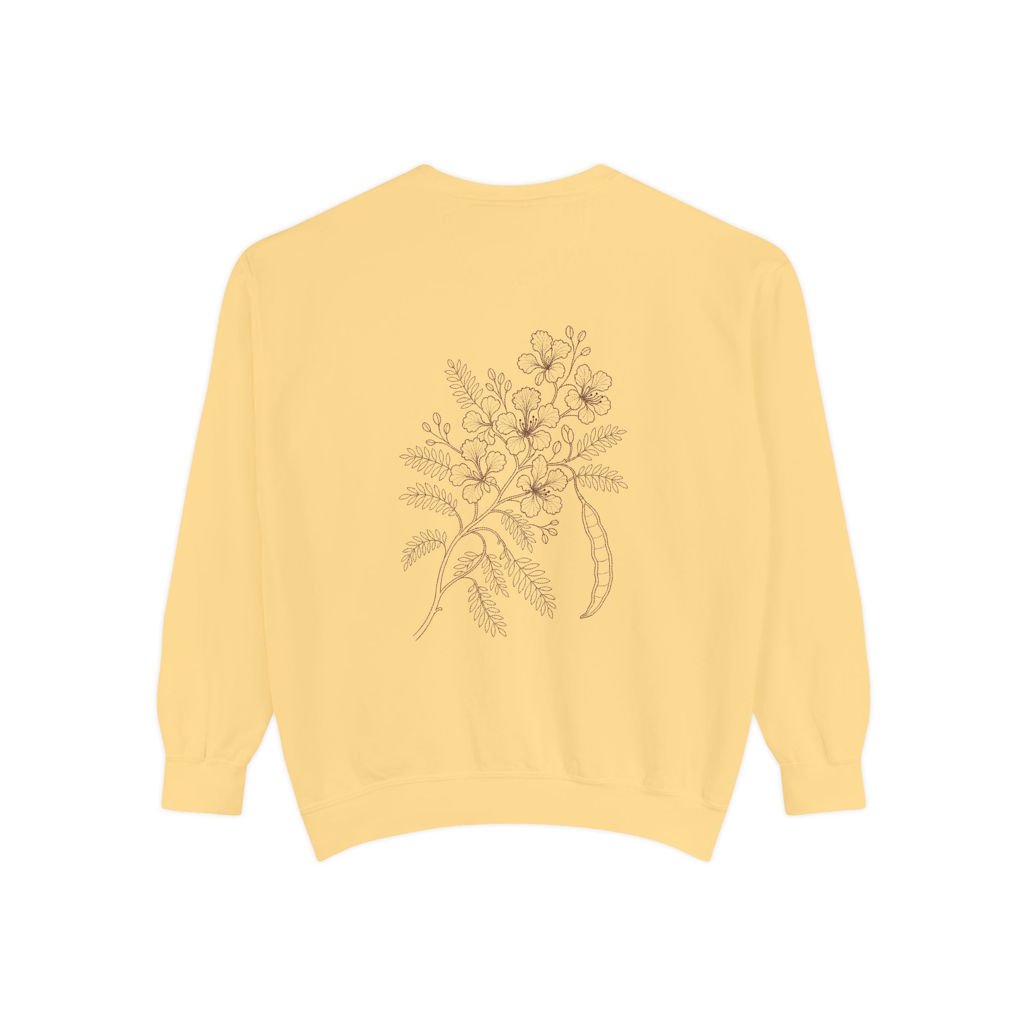 Aruba Flamboyant Flame Tree Redwork Sweatshirt