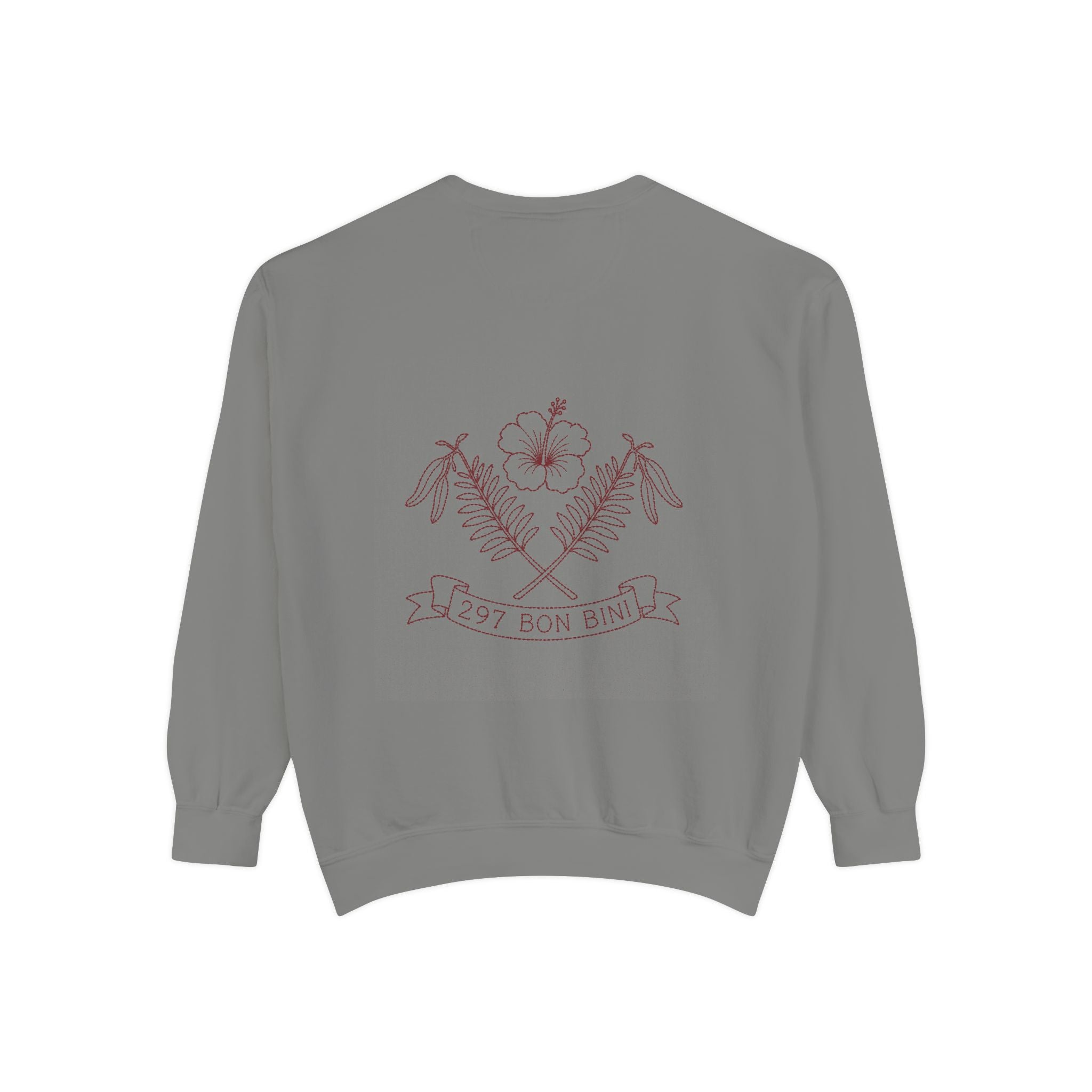 Aruba 297 Bon Bini Crest Redwork Sweatshirt