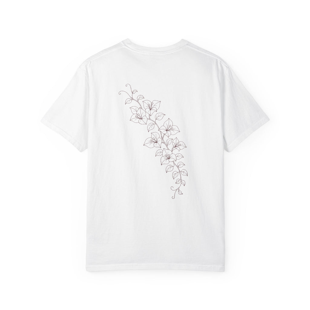 Aruba Bougainvillea Cascade Redwork Tee