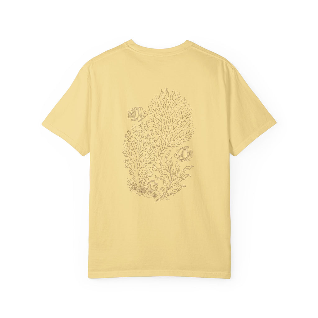 Aruba Coral and Sea Fan Redwork Tee