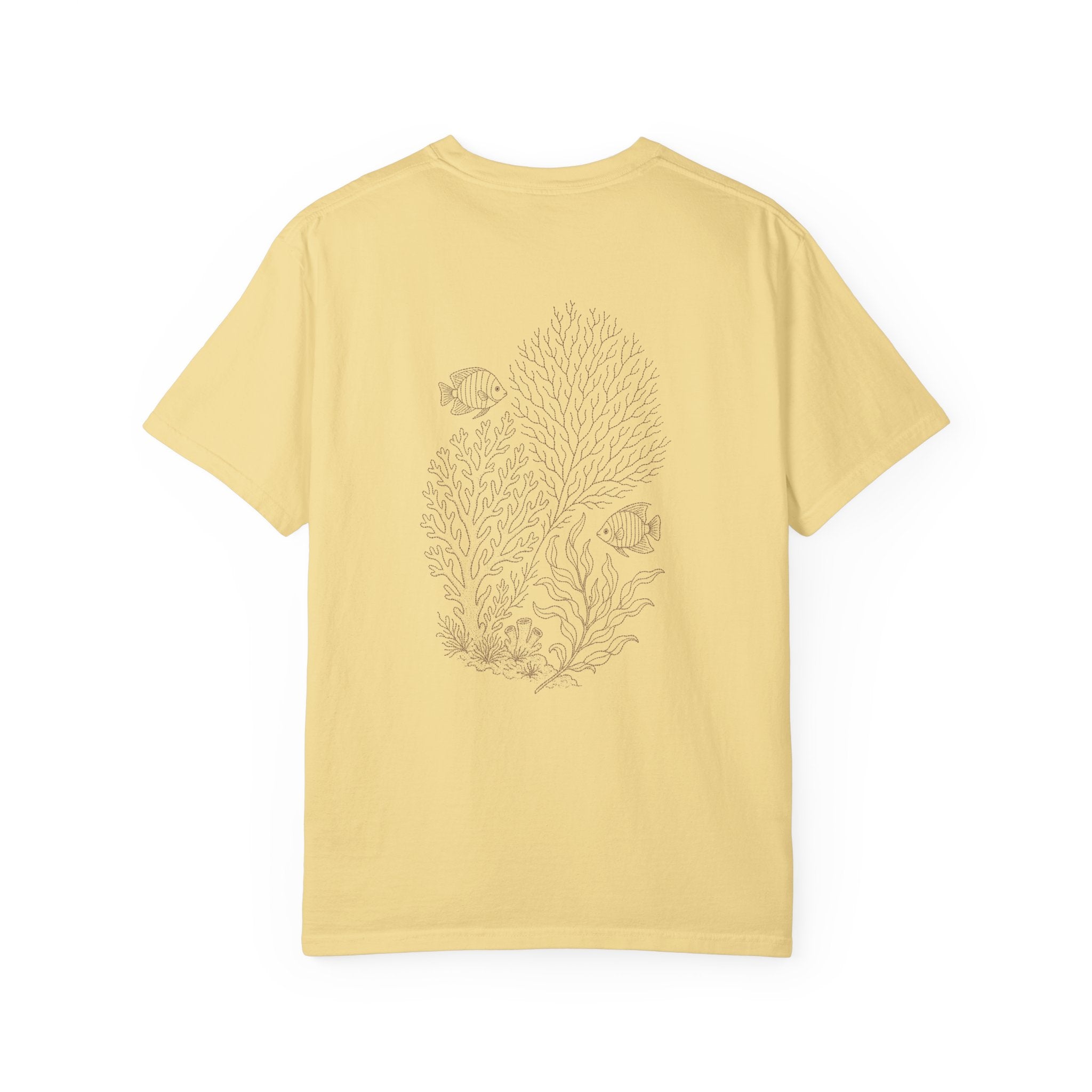 Aruba Coral and Sea Fan Redwork Tee
