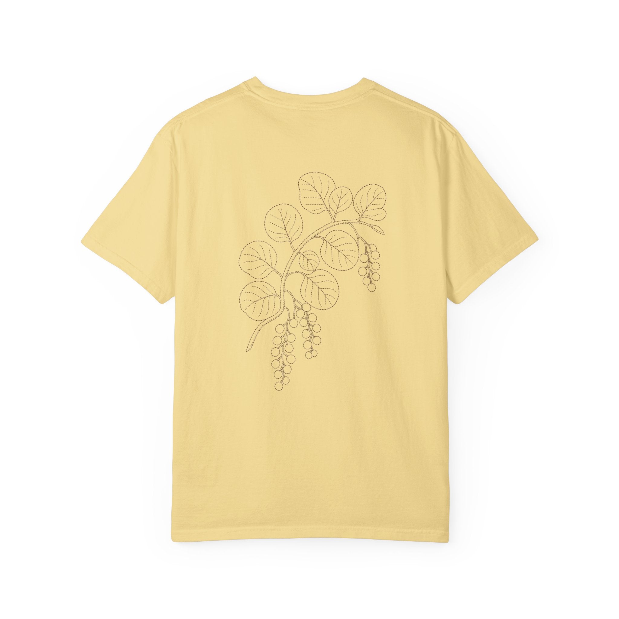 Aruba Sea Grape Branch Redwork Tee