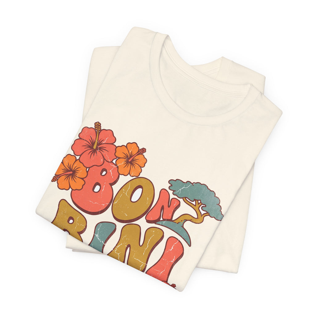 Bon Bini Aruba Retro Groovy Tee