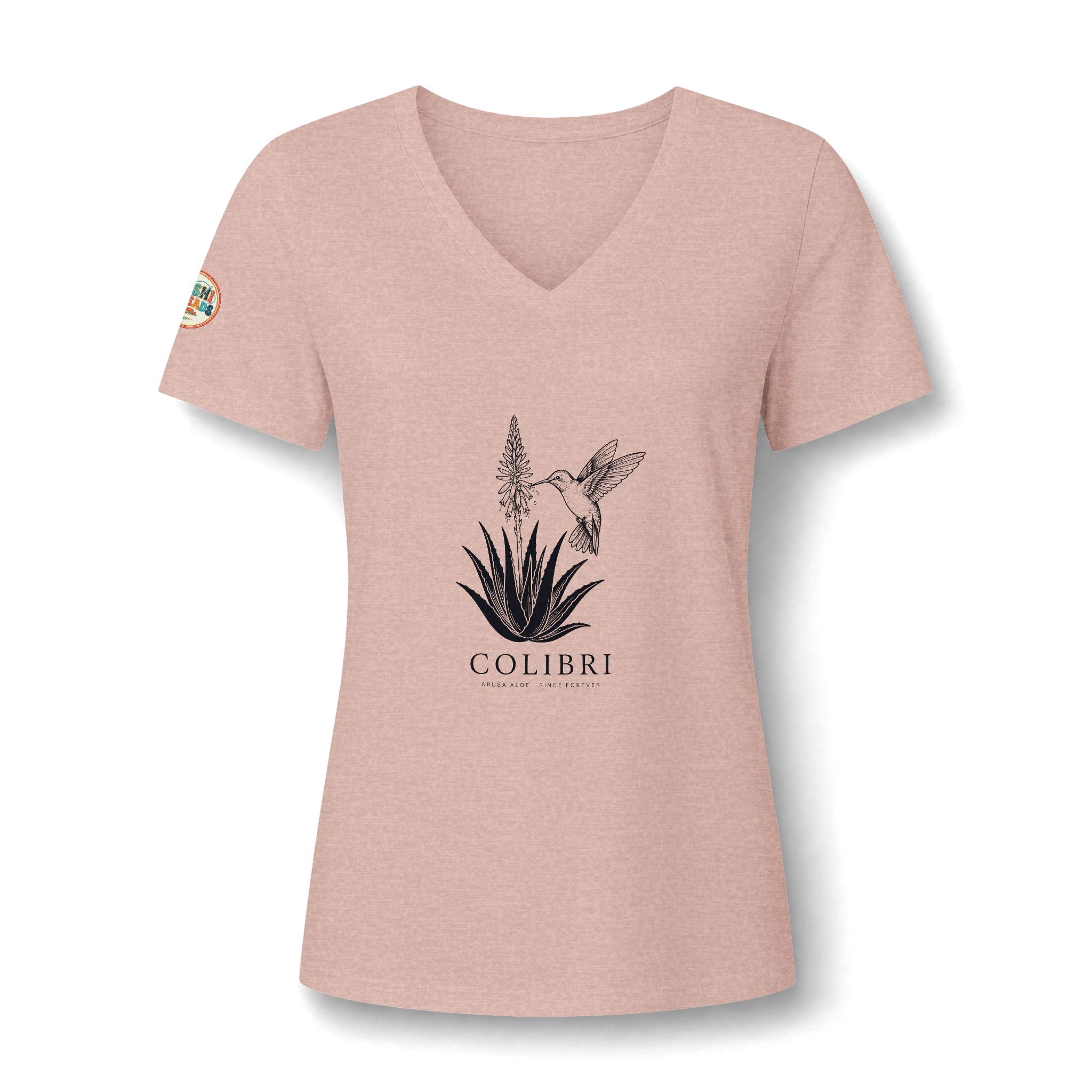 Aruba Colibri Hummingbird V-Neck Tee
