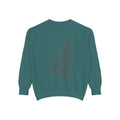 Aruba Hibiscus Spray Redwork Sweatshirt