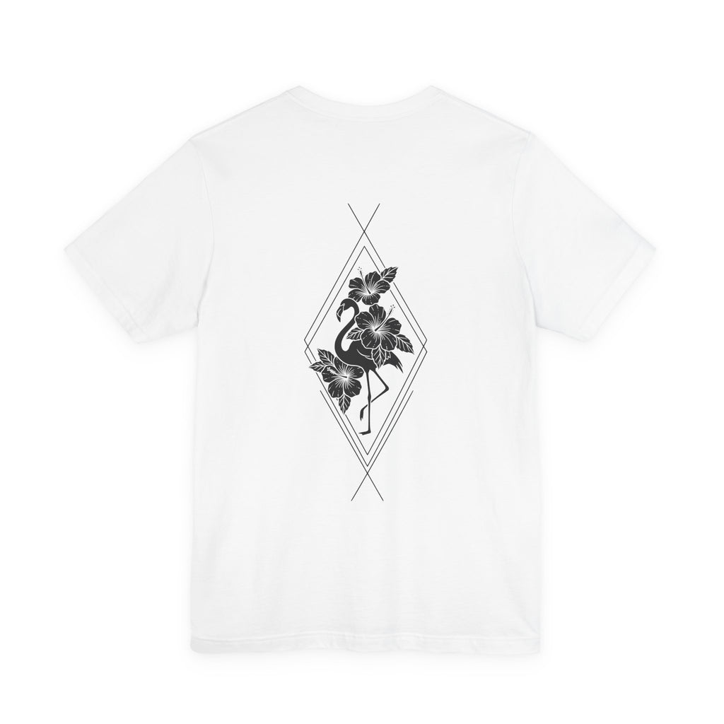 Flamingo & Hibiscus Diamond Tee