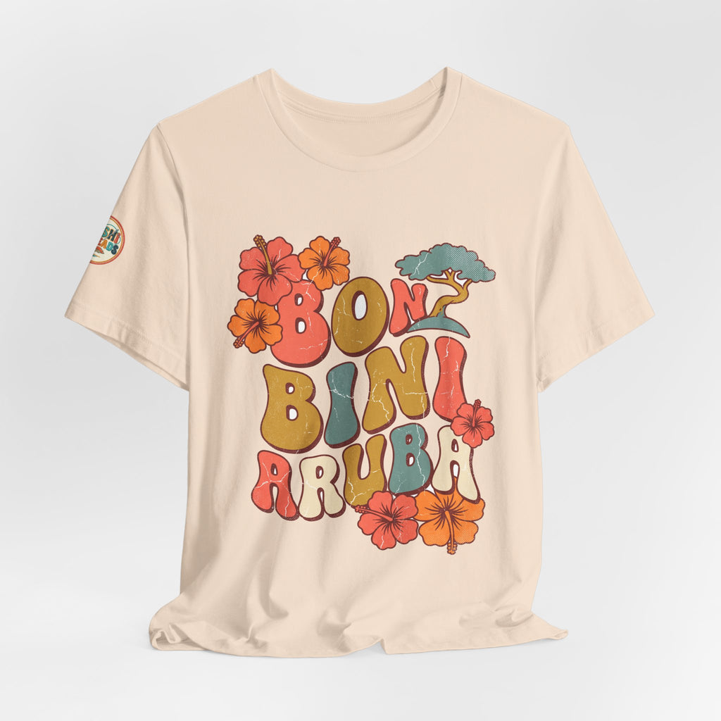 Bon Bini Aruba Retro Groovy Tee