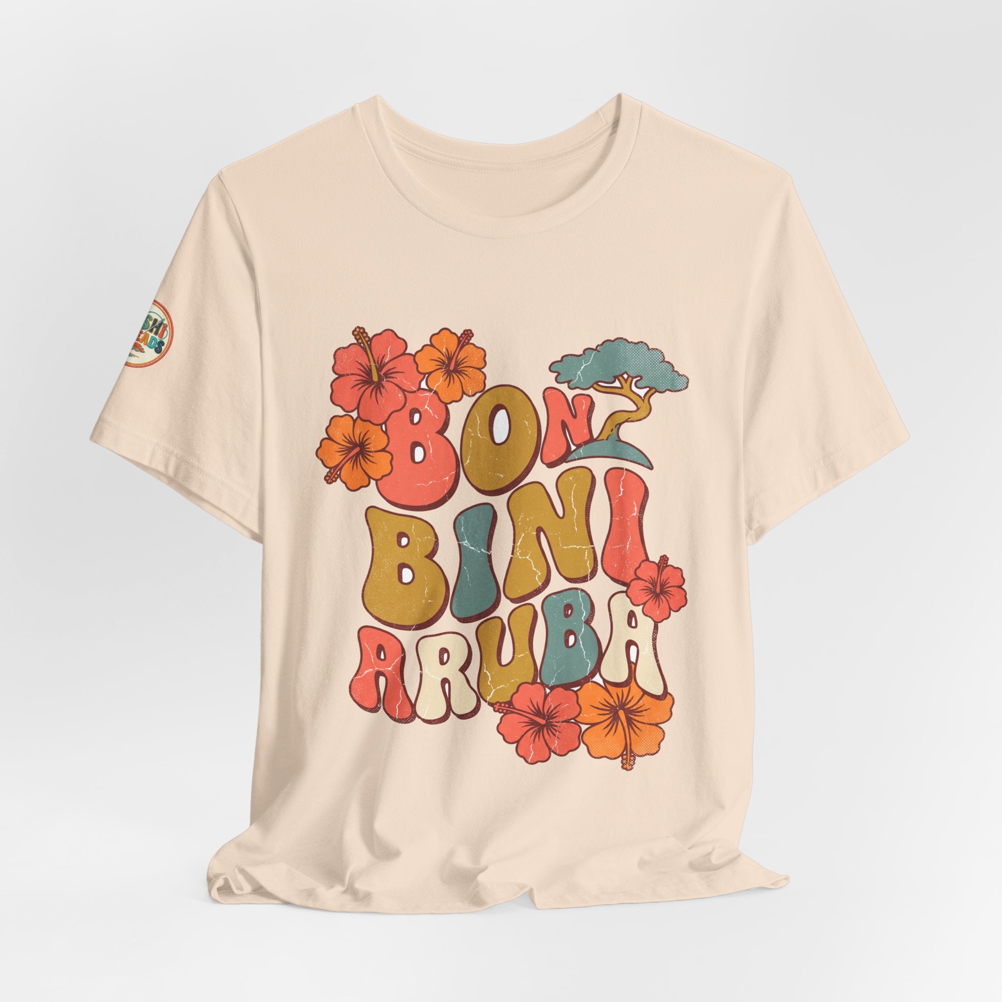 Bon Bini Aruba Retro Groovy Tee