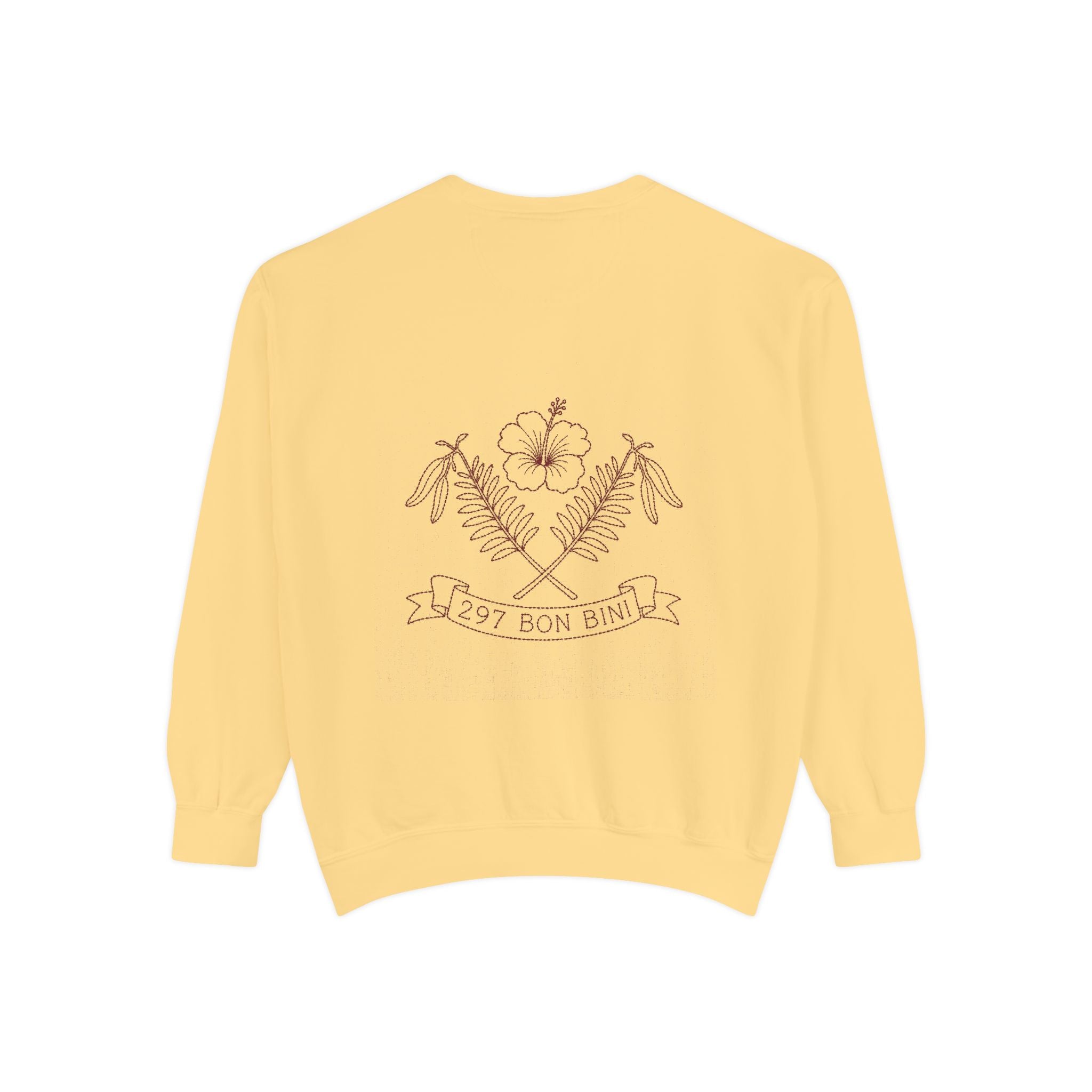 Aruba 297 Bon Bini Crest Redwork Sweatshirt