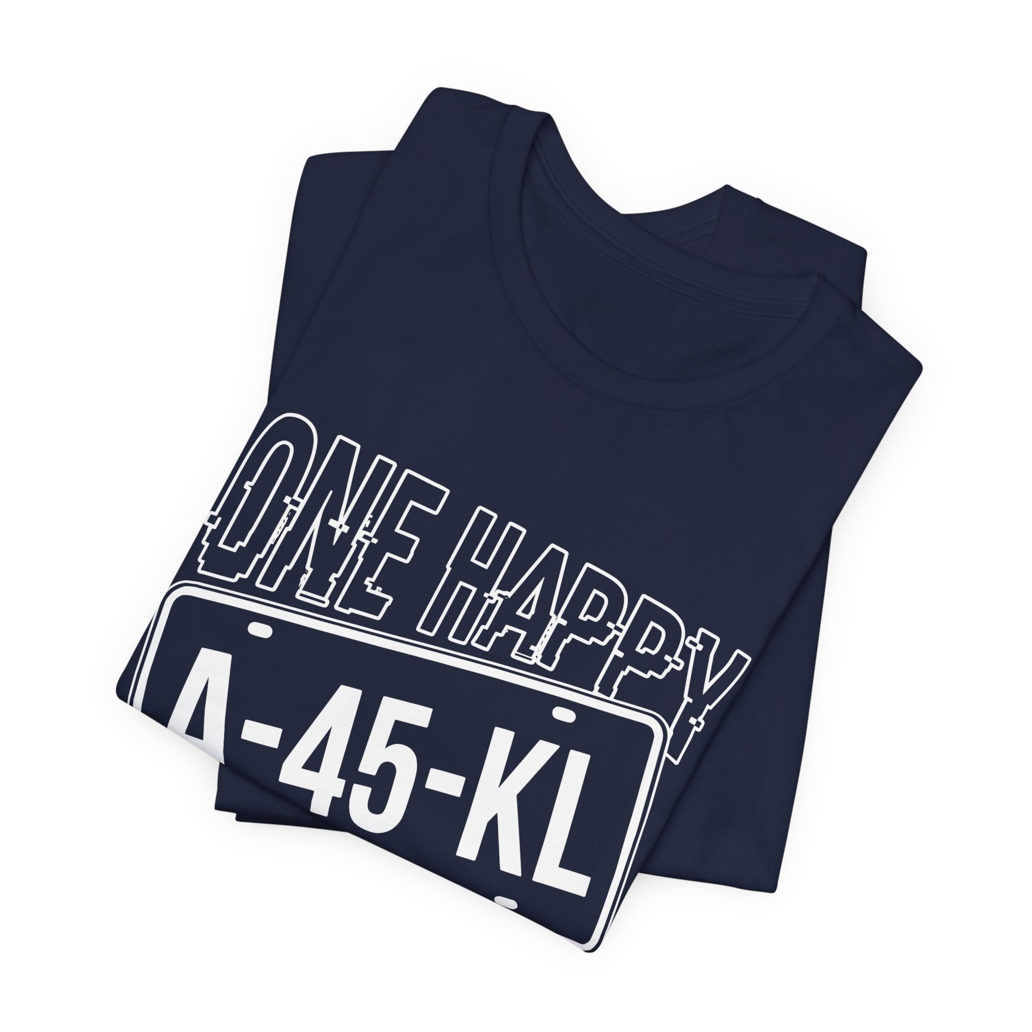 One Happy Island License Plate Tee